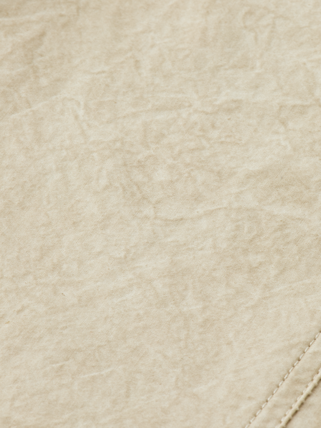 Washed nylon-blend poplin wide cargo bermuda