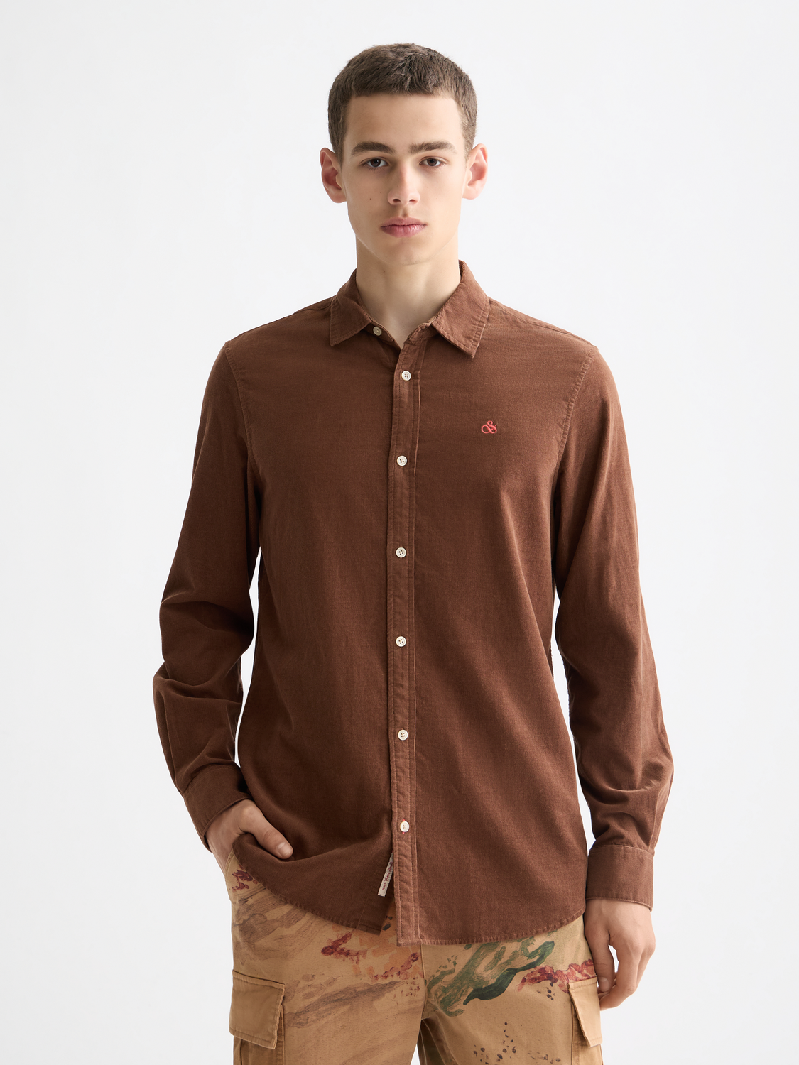 Regular corduroy shirt