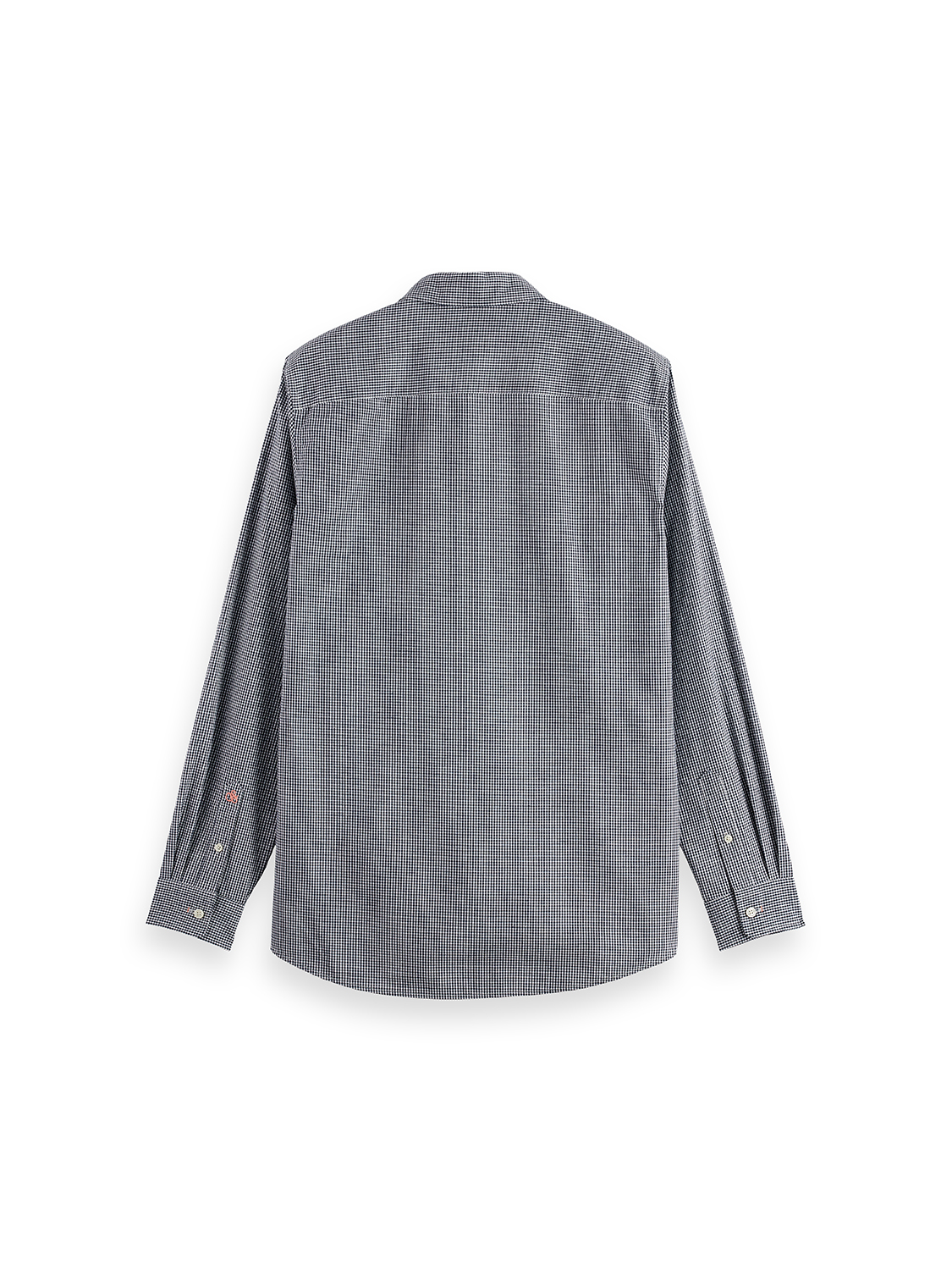 Micro-check poplin shirt