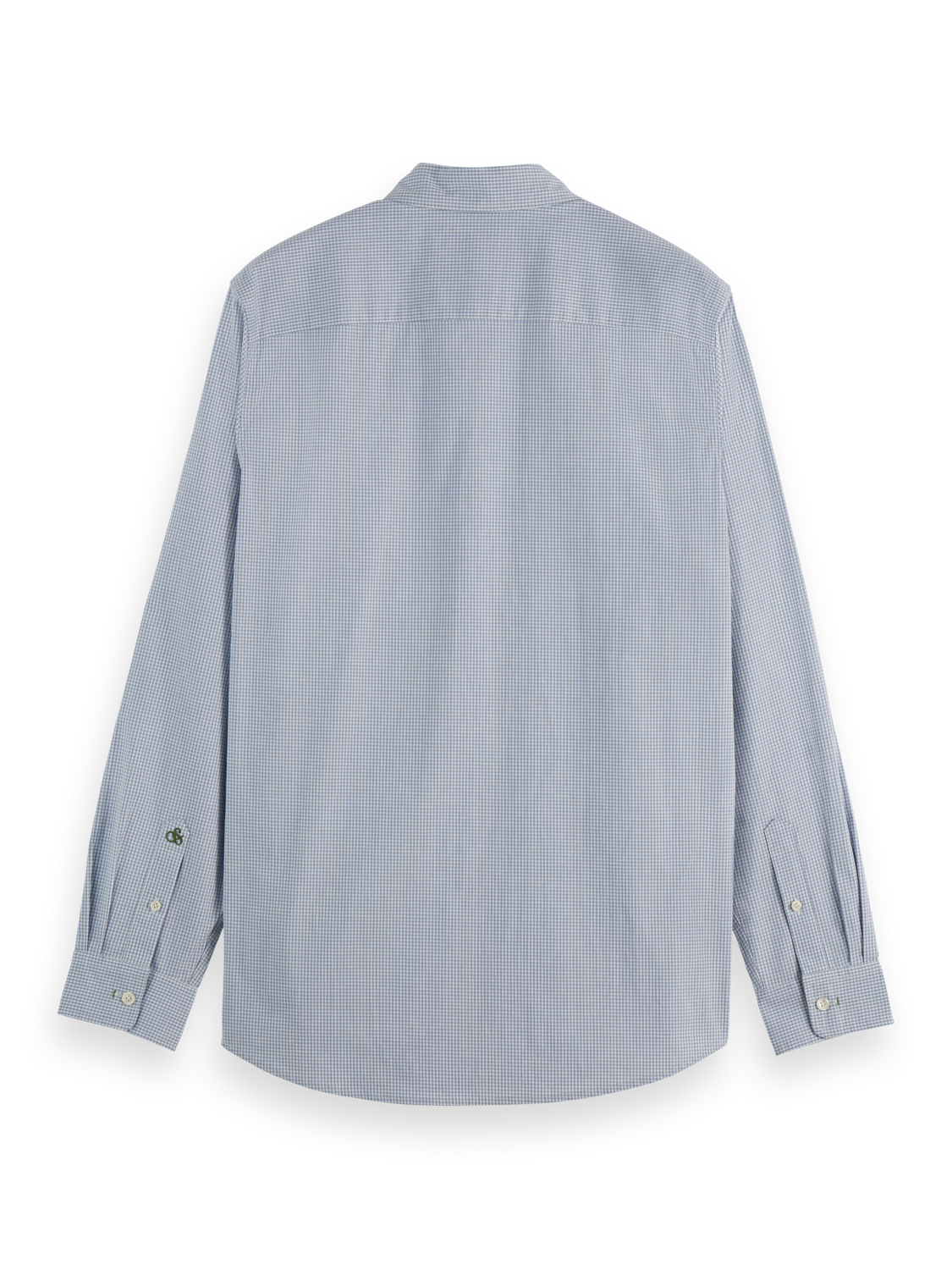 Micro-check poplin shirt