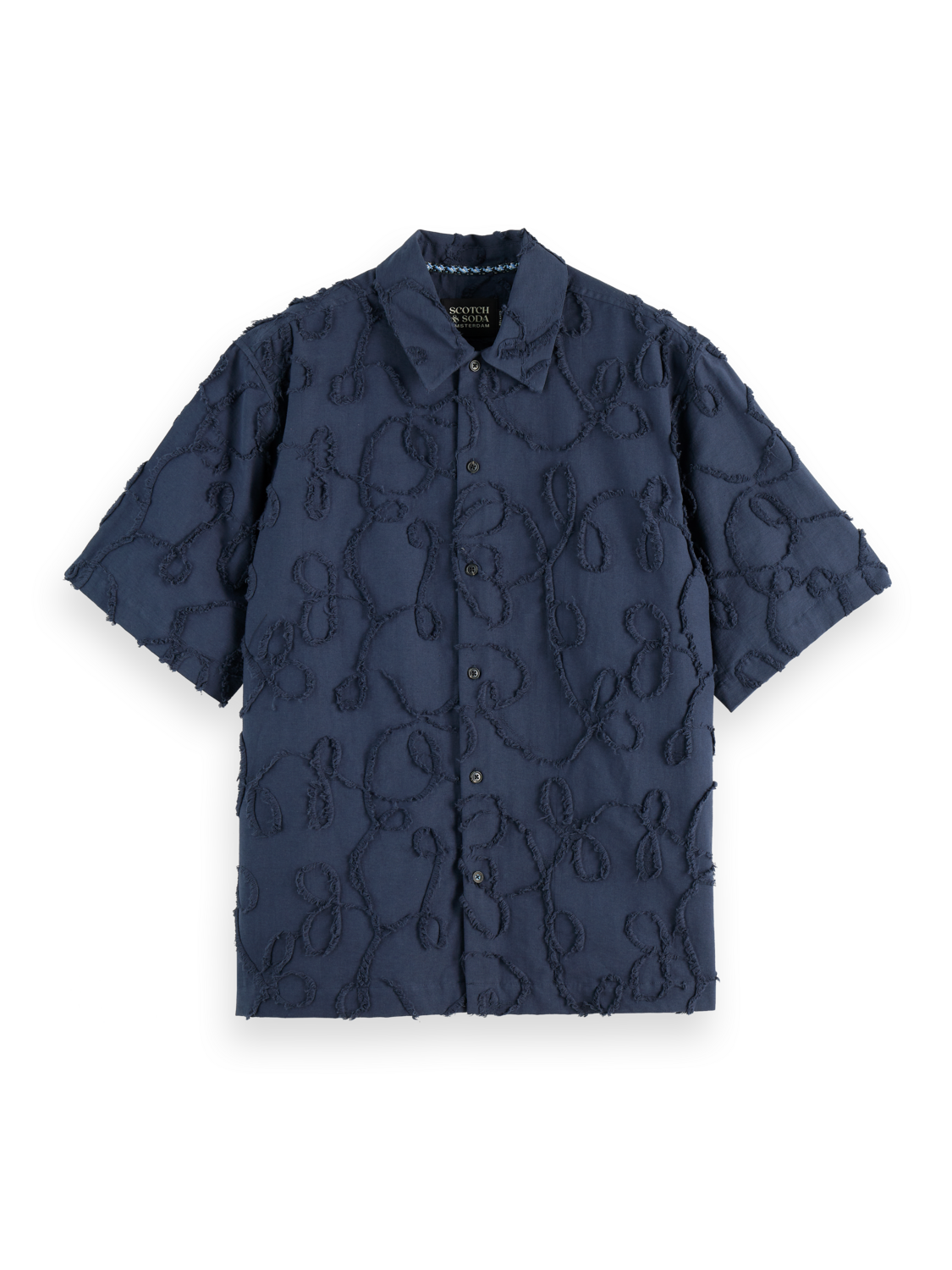 Jacquard short sleeve shirt