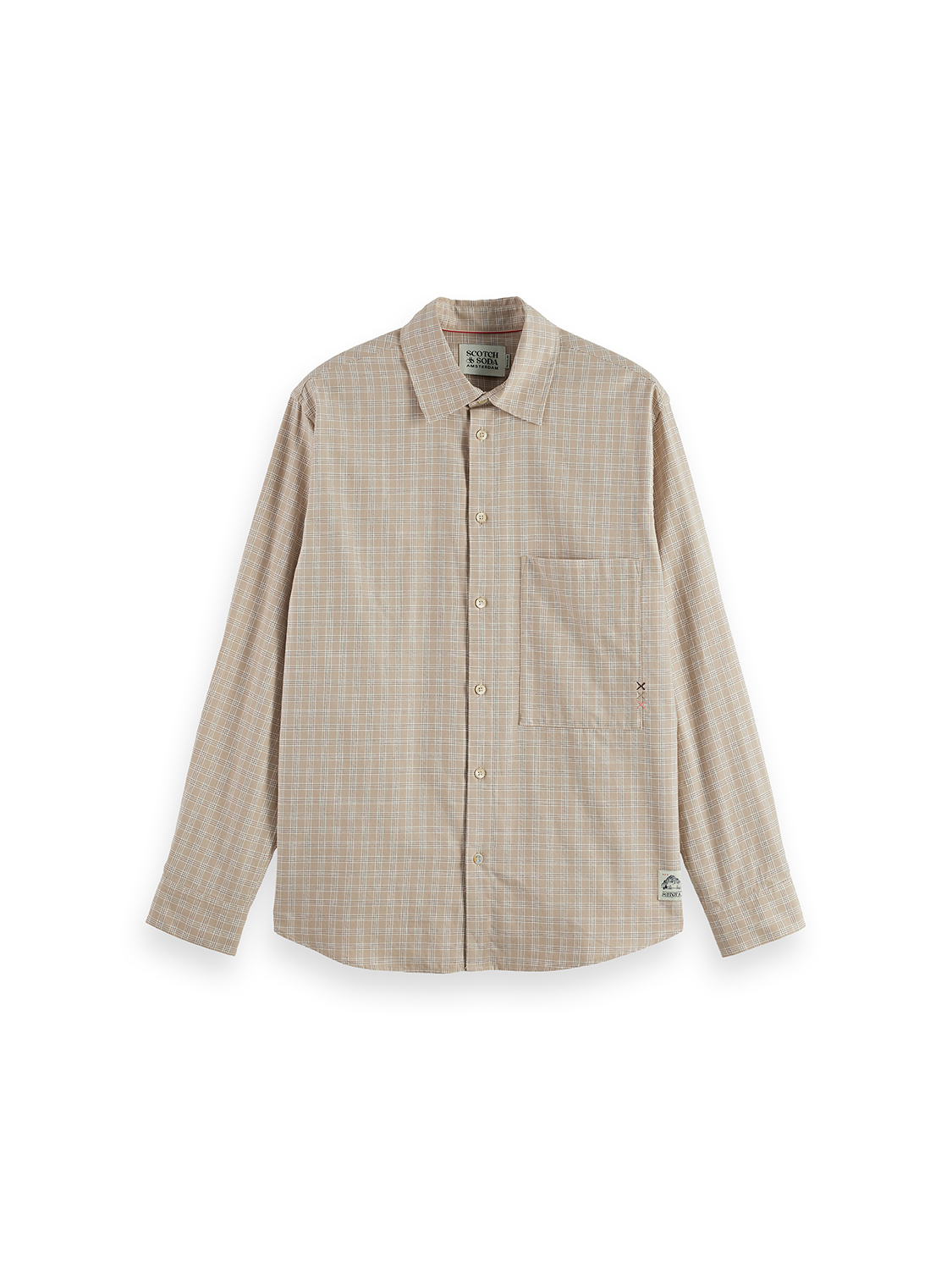 Lightweight flannel checked shirt