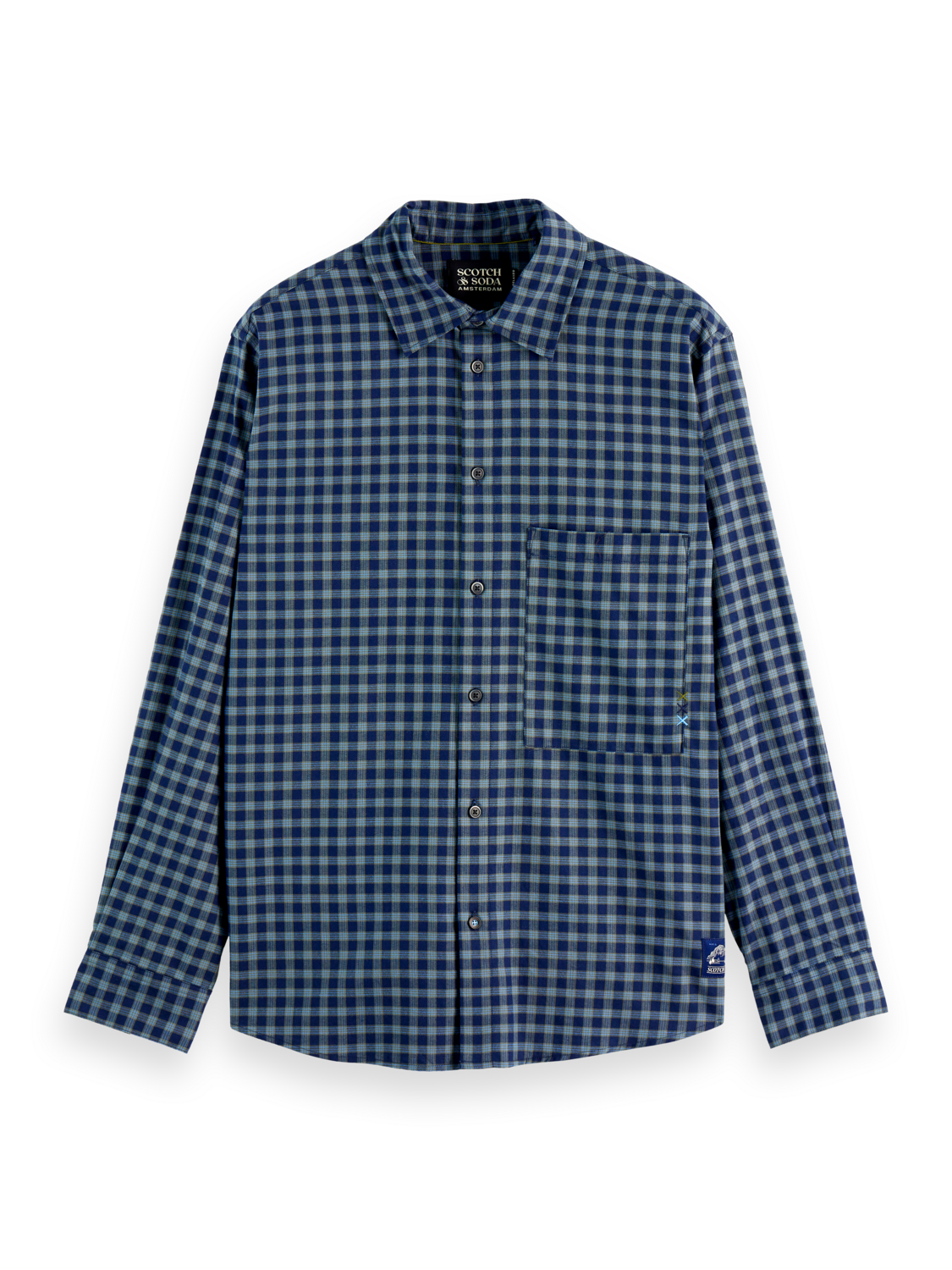 Lightweight flannel checked shirt