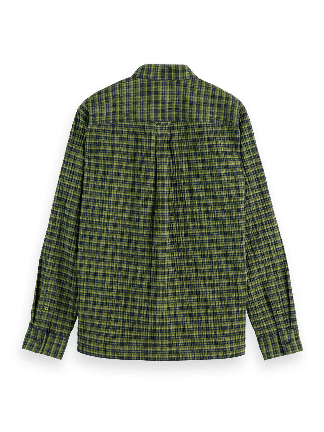 Crinkle checked shirt