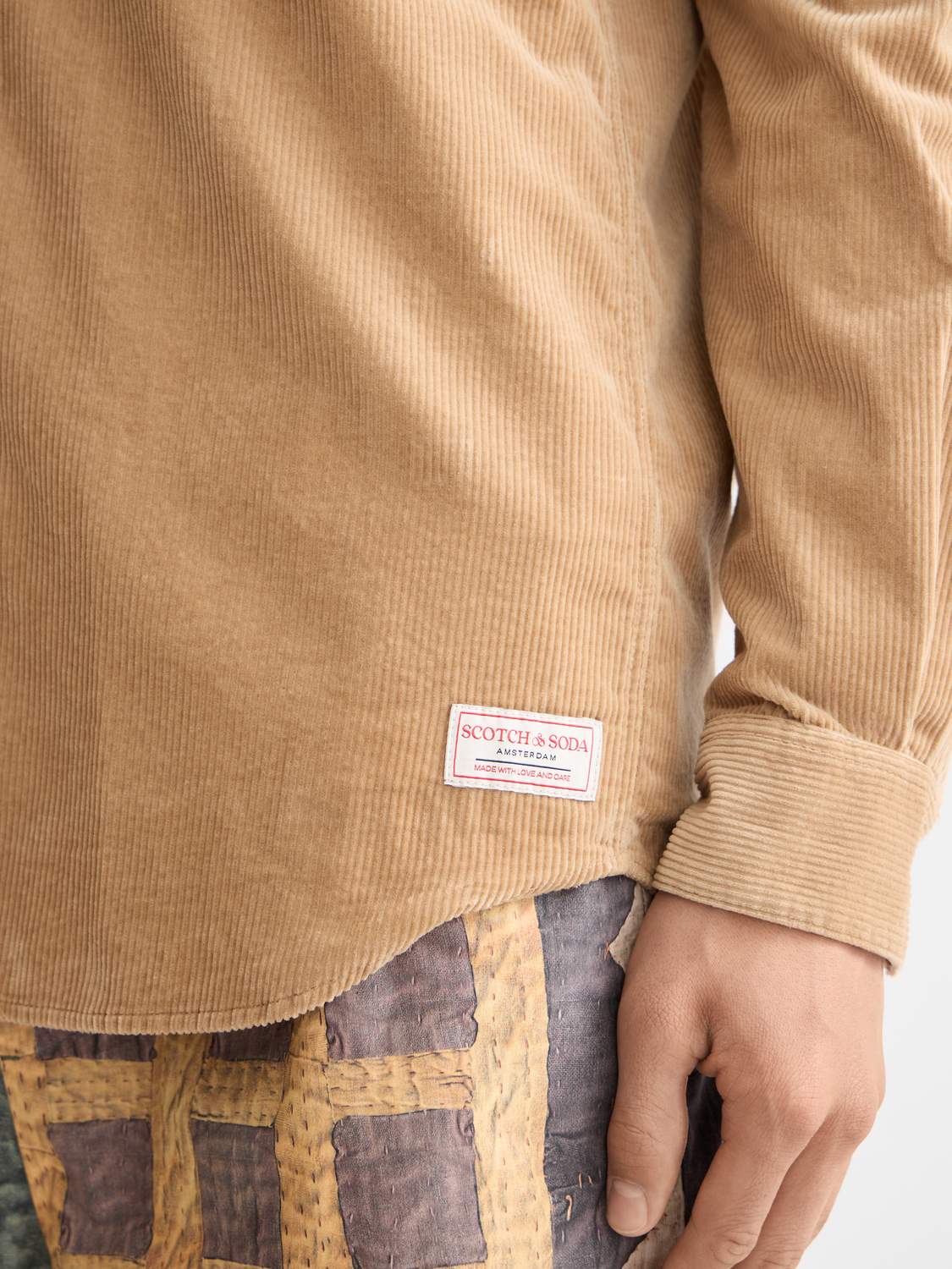 Regular corduroy shirt