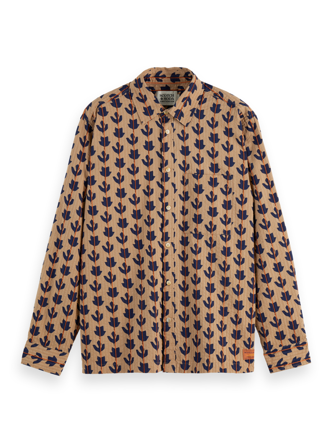 Structured printed shirt