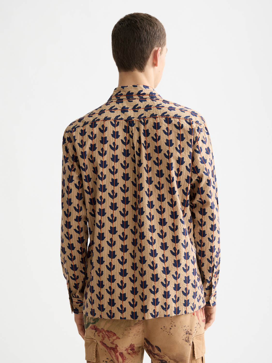 Structured printed shirt