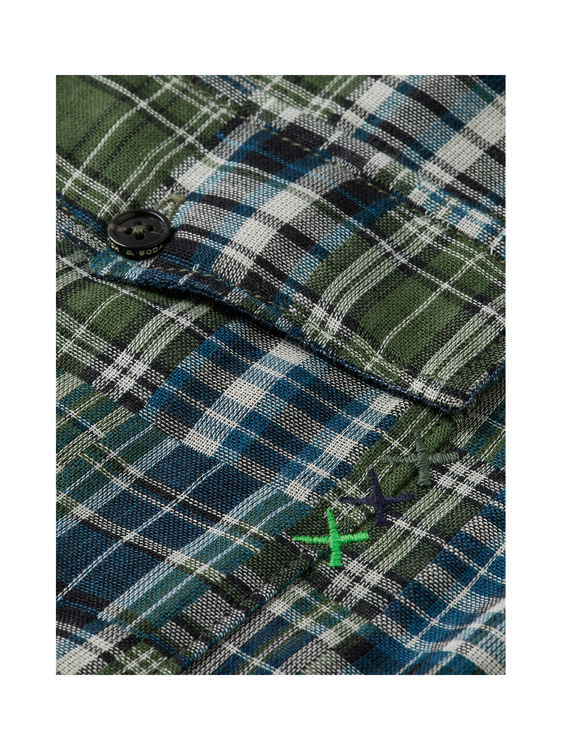 Patchwork flannel relaxed shirt