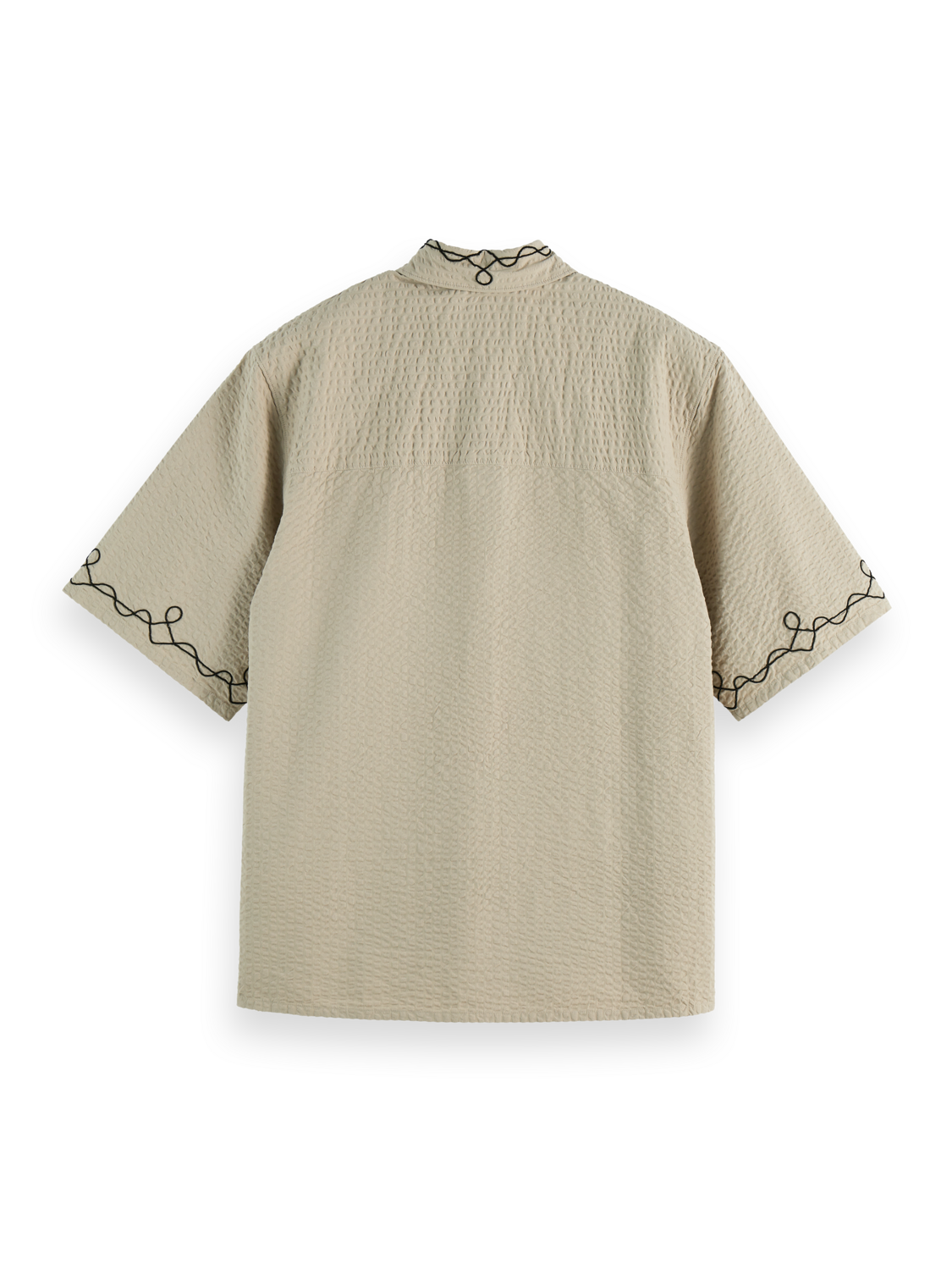 Embroidered short sleeve shirt