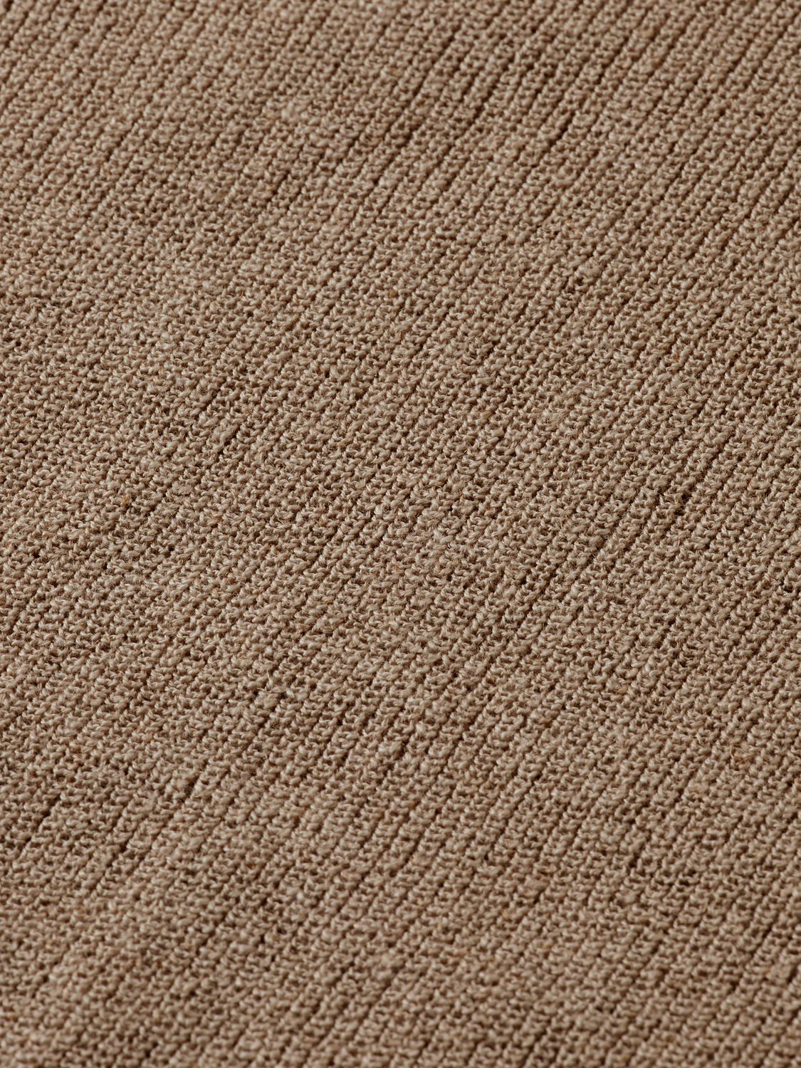 Linen blend crew neck
