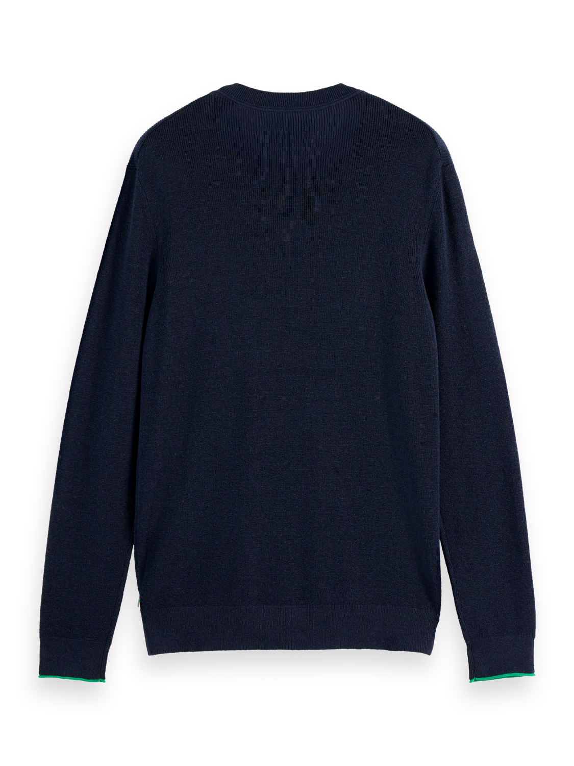 Linen blend crew neck