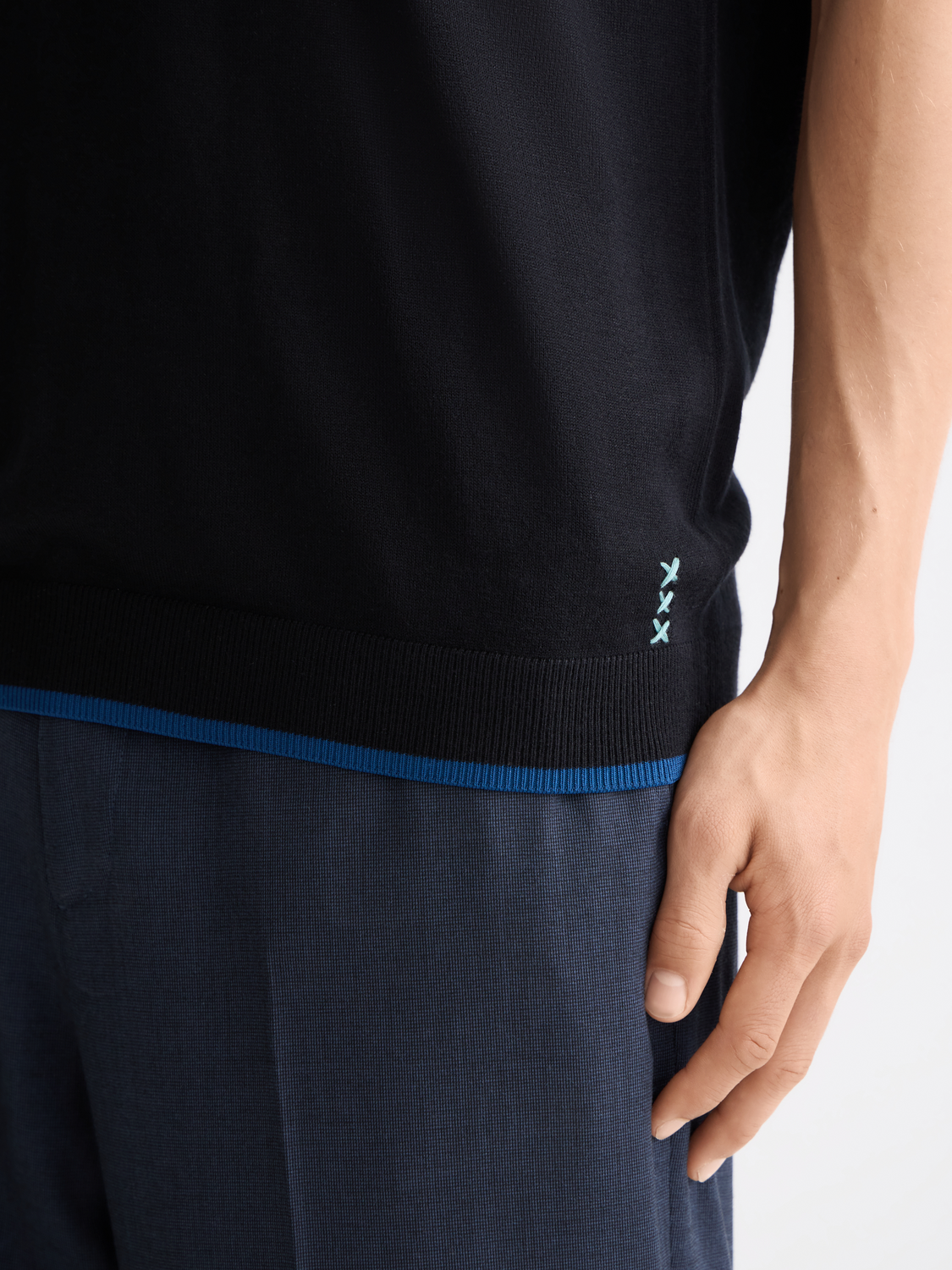 Knitted relaxed T-shirt