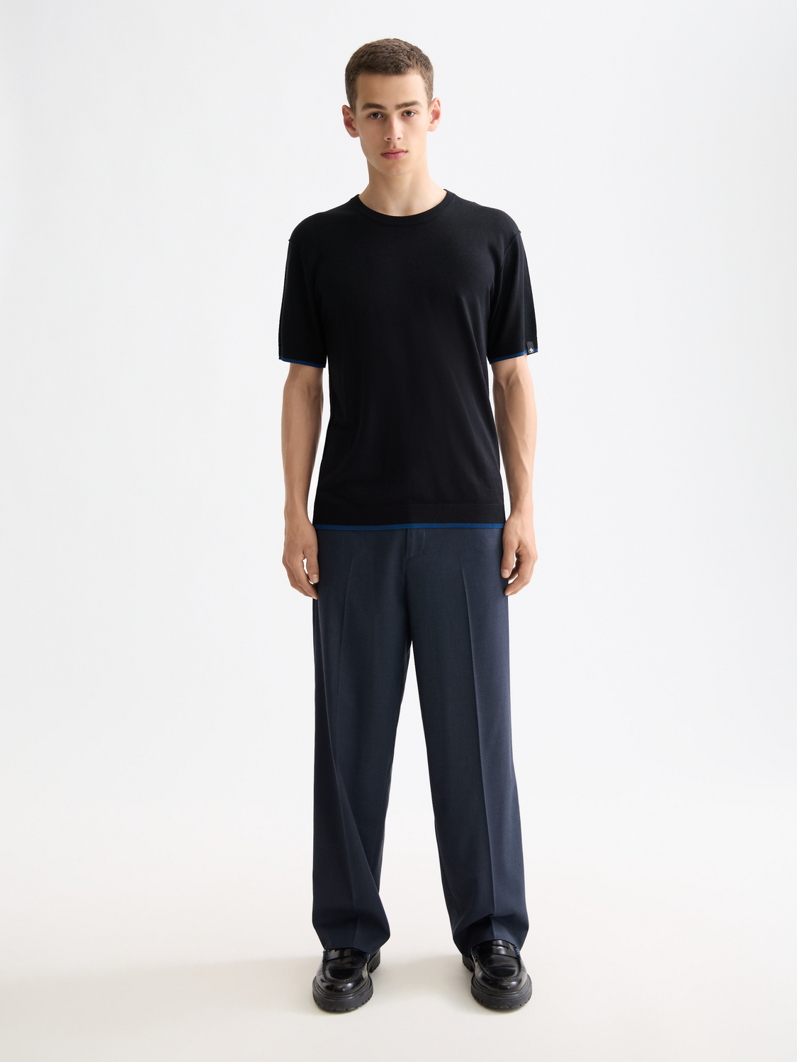Knitted relaxed T-shirt