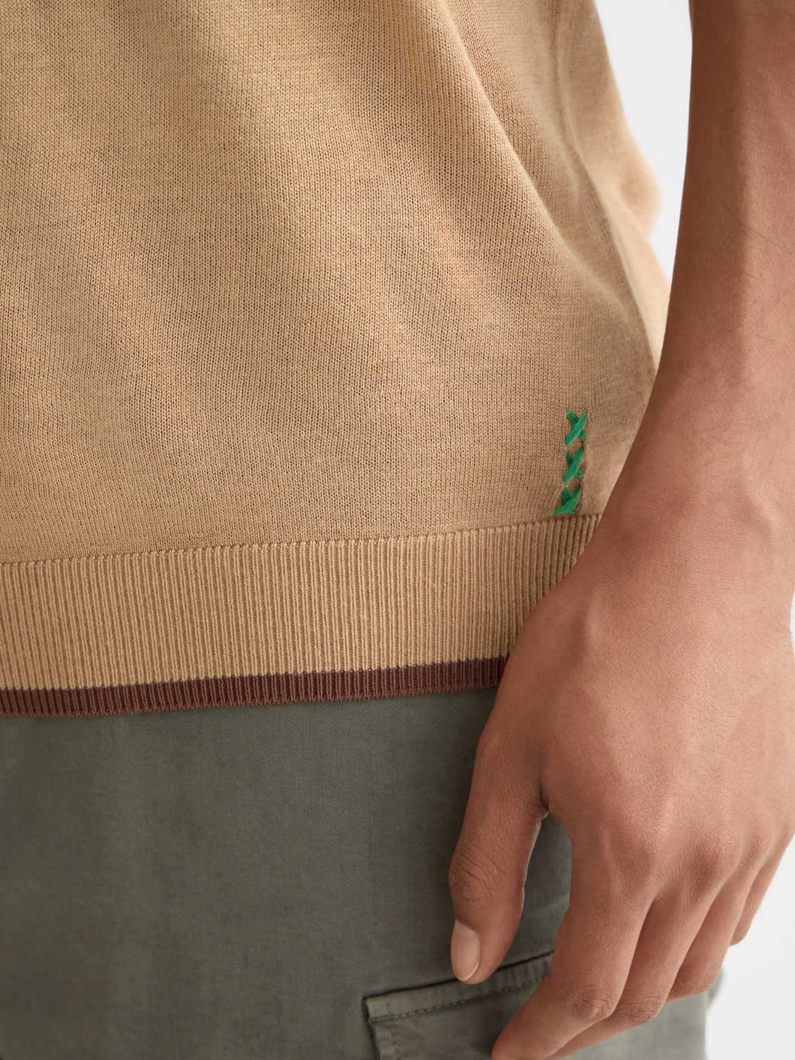 Knitted relaxed T-shirt