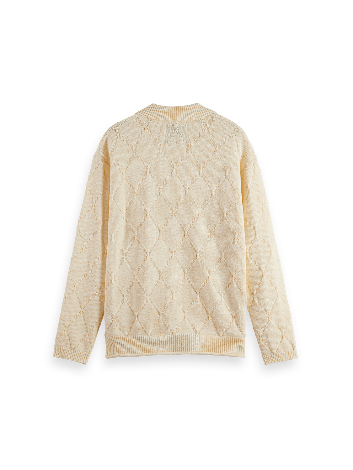 Open work long sleeve shirt