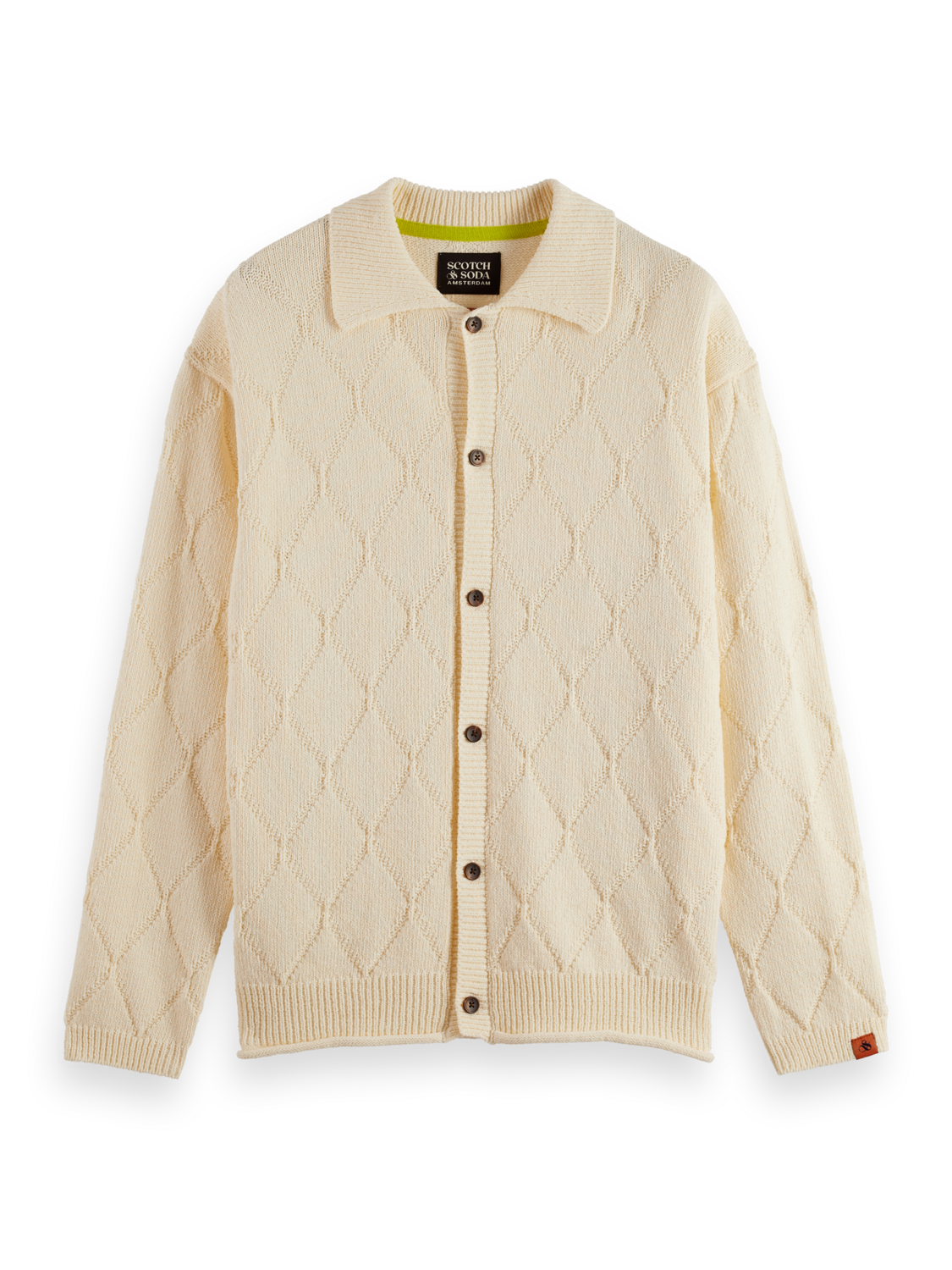 Open work long sleeve shirt