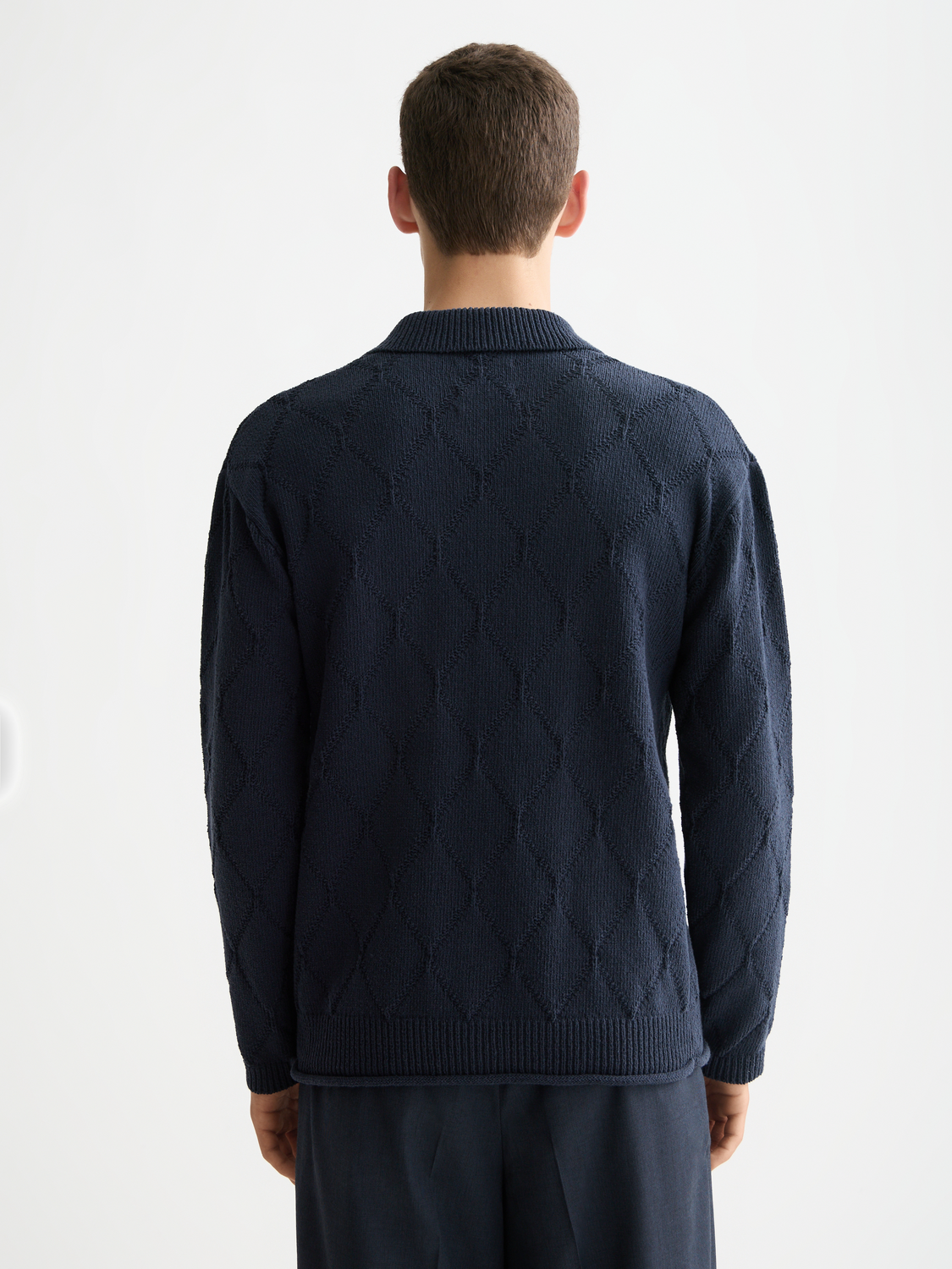 Open work long sleeve shirt