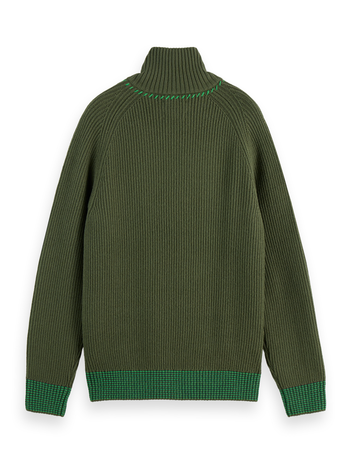 Troyer Raglan zip pullover