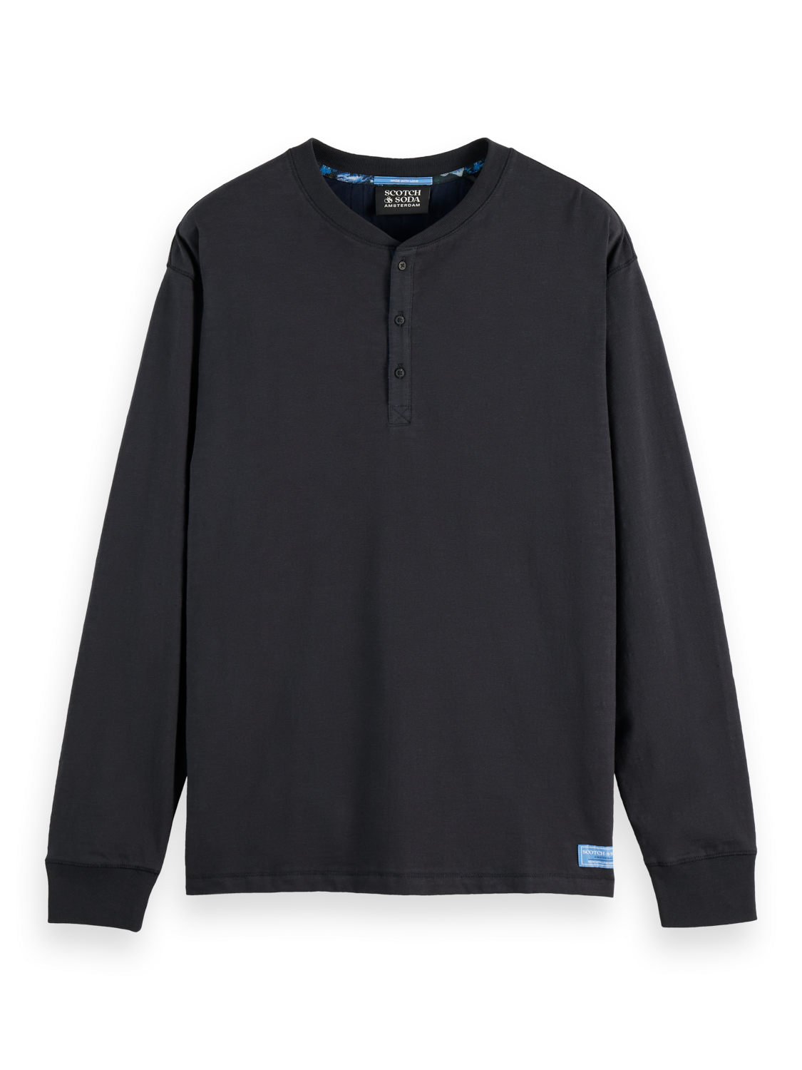 Slub Henley Long Sleeve
