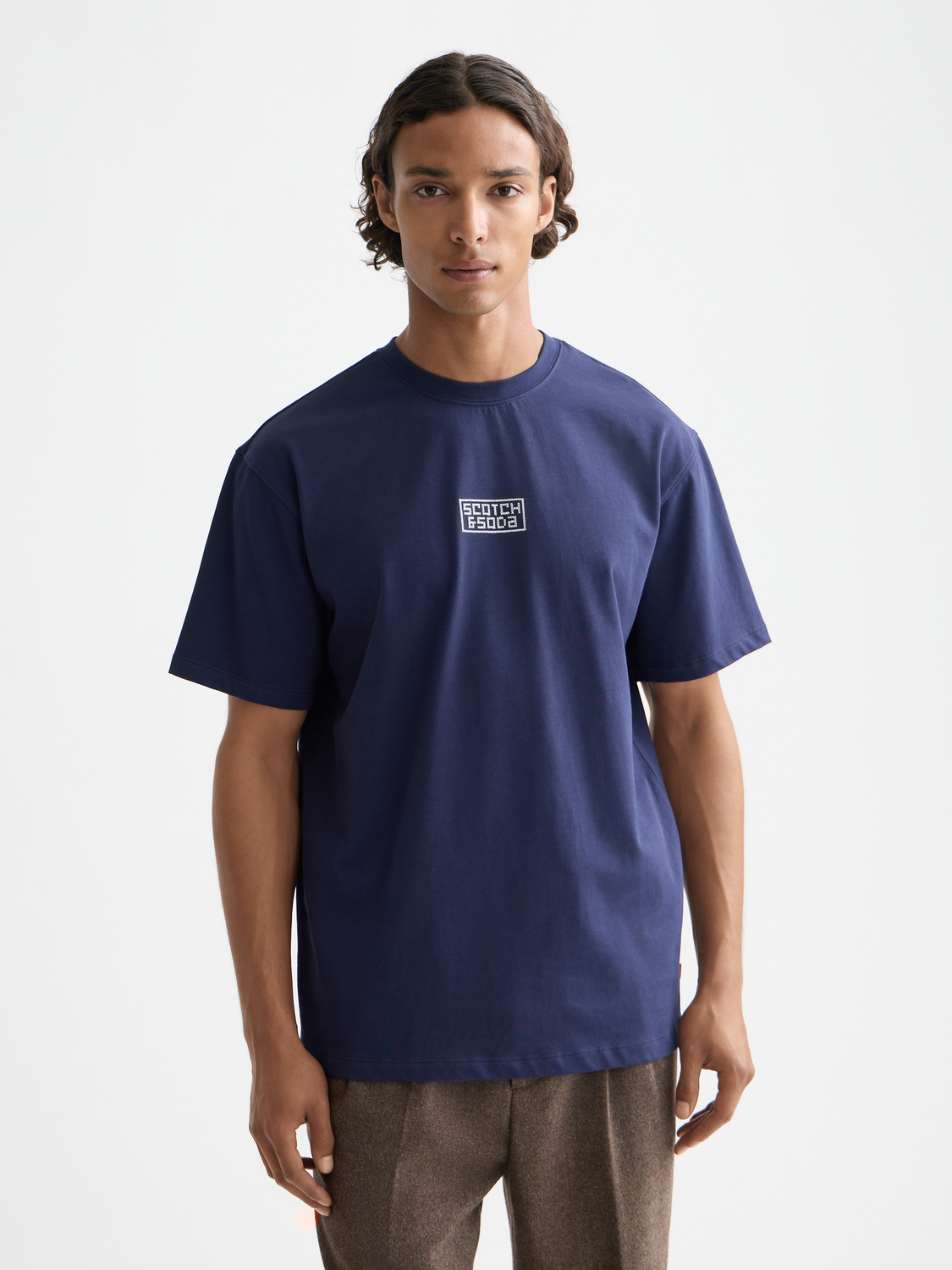 Relaxed Cross-stitch Artwork T-shirt