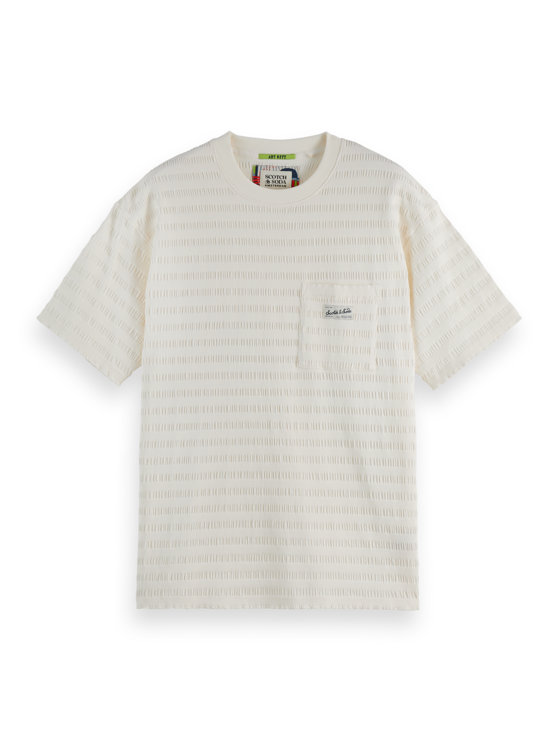 horizonal textured t-shirt