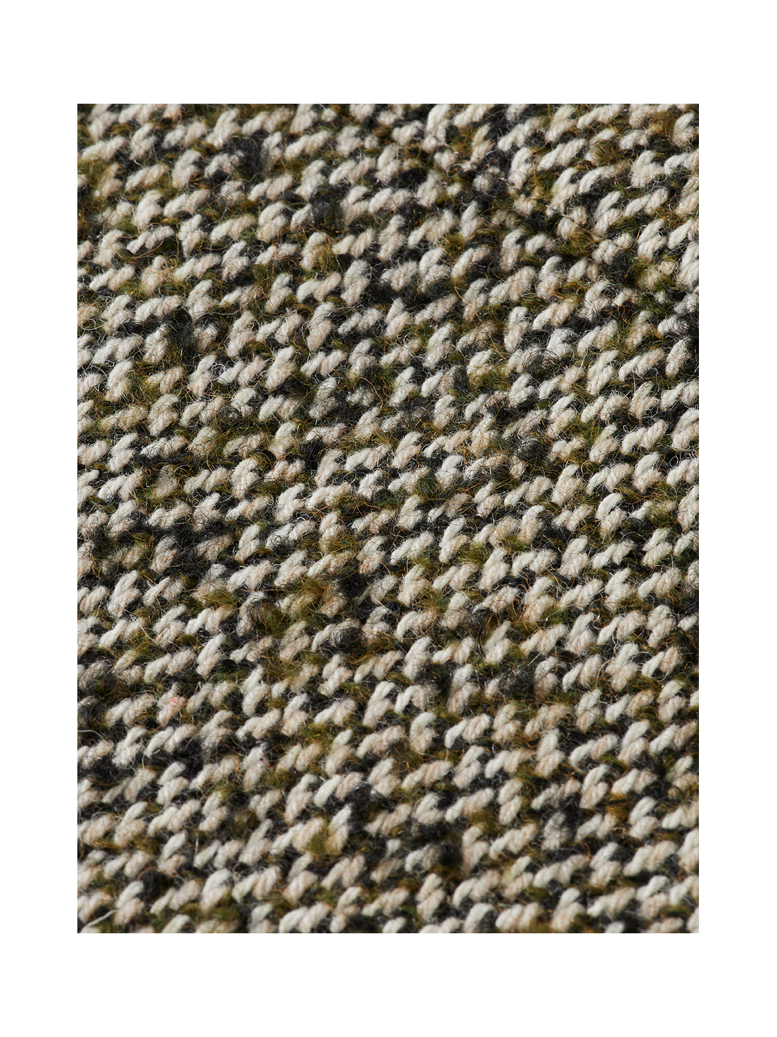 Multicoloured tweed wool-blend overshirt