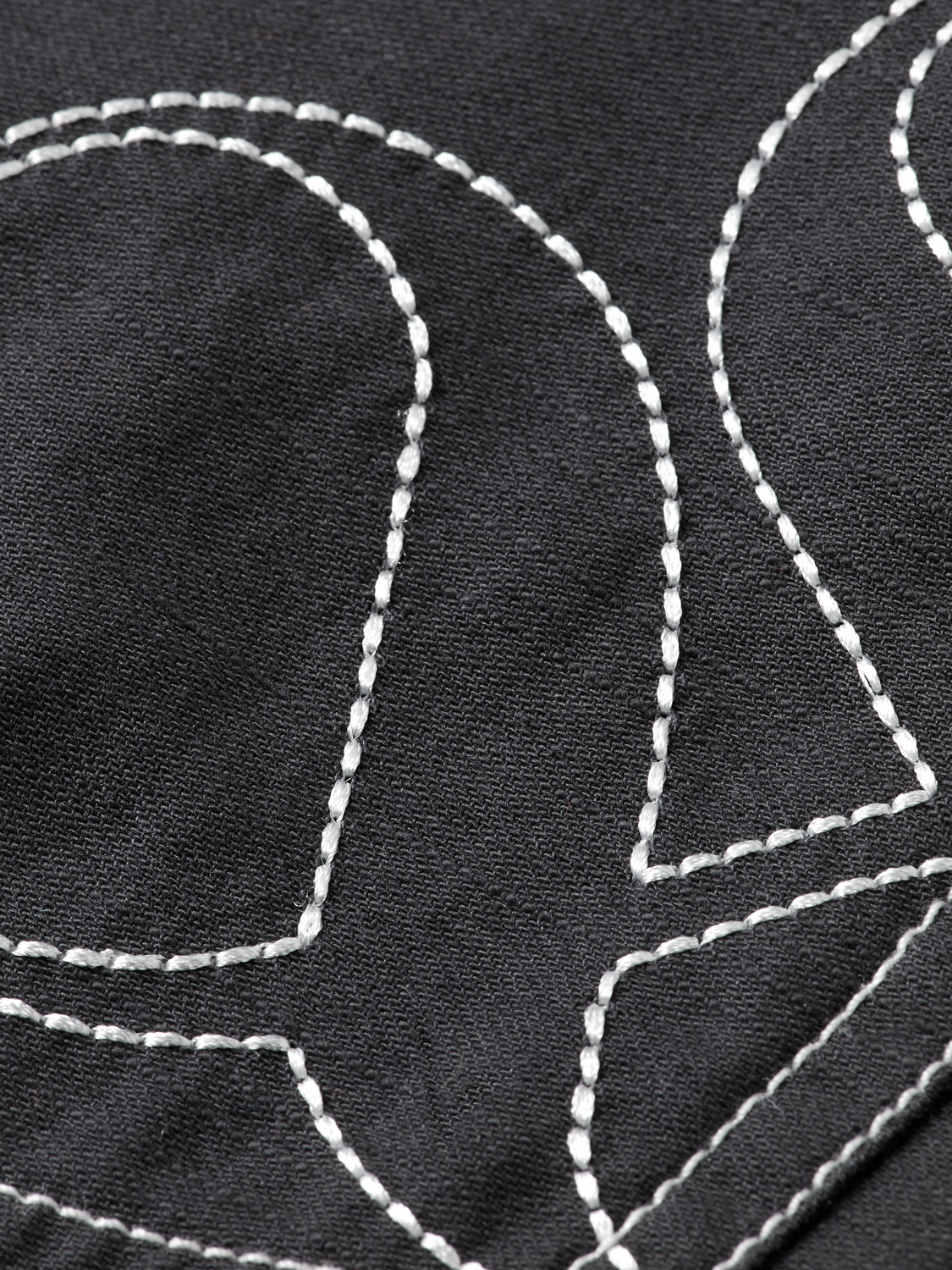 Workwear midi skirt with front slit