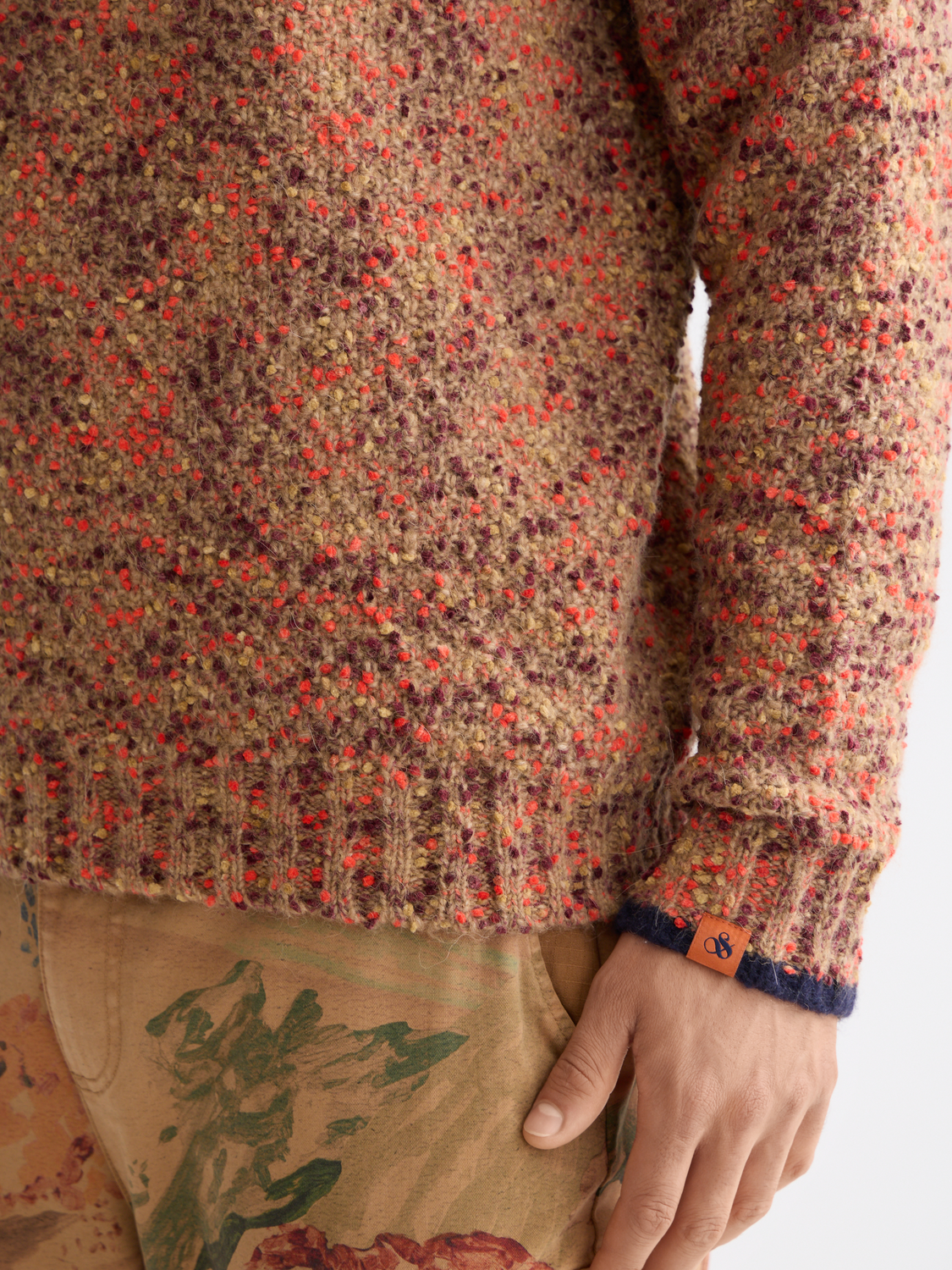 Chunky dropped shoulder pullover