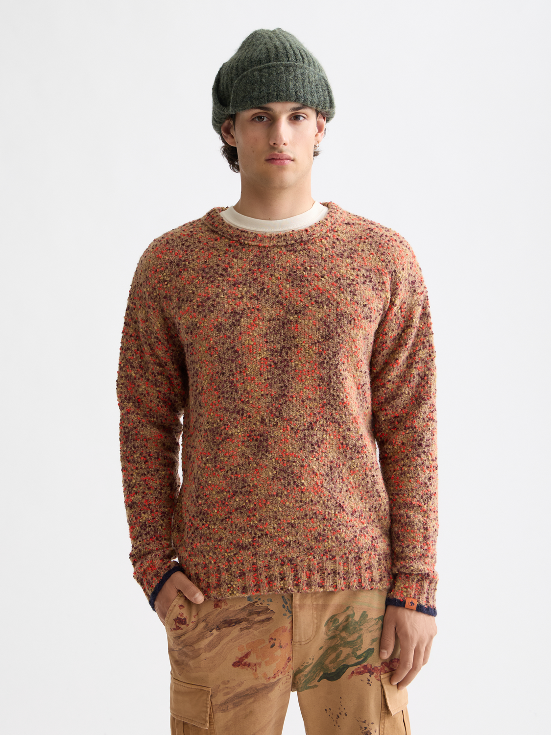 Chunky dropped shoulder pullover
