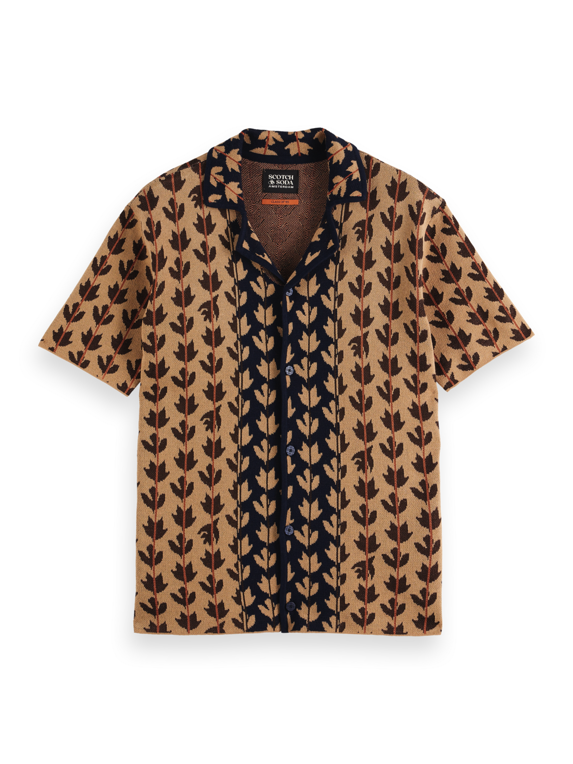 Knitted short sleeve shirt