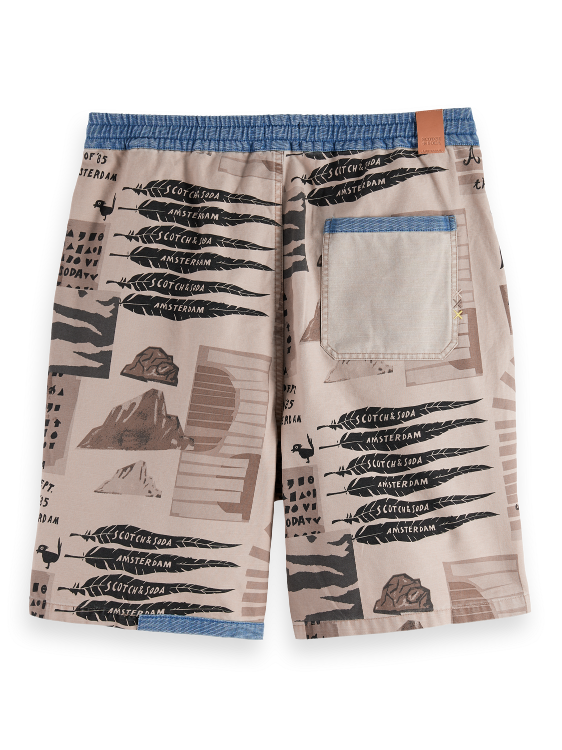 printed bermuda shorts