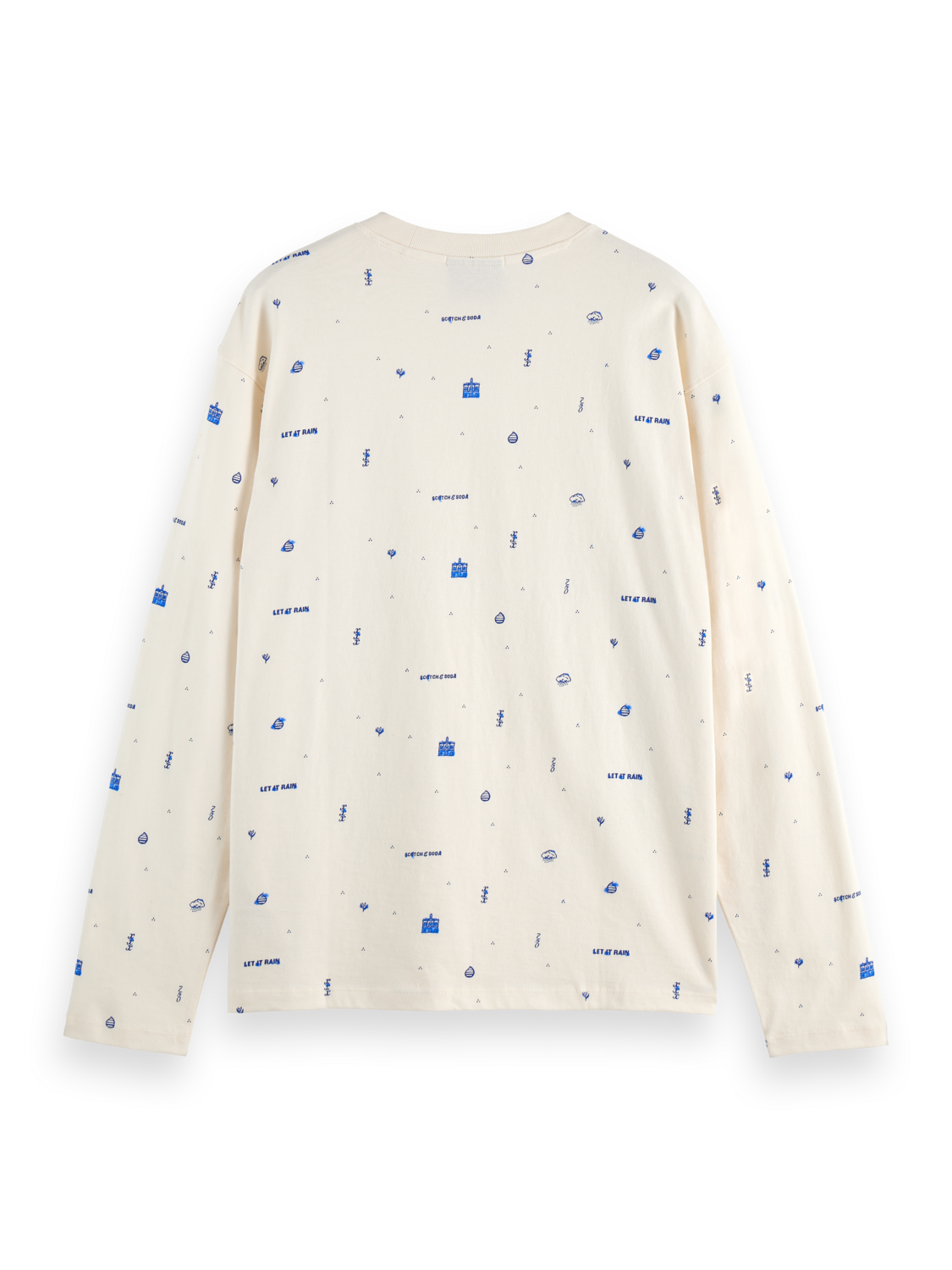 Allover Print Long-Sleeve Top – Let It Rain Collection