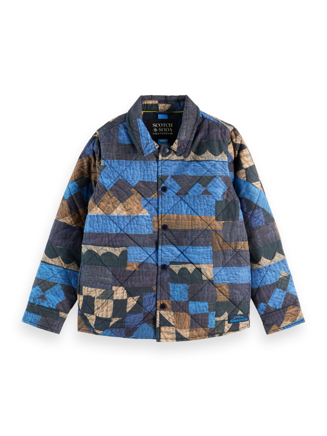 Boys printed padded shirt jacket
