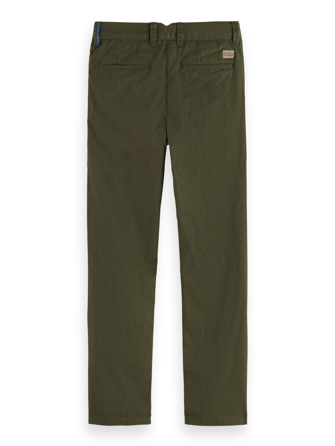 REGULAR SLIM-FIT - PEACHED PIMA COTTON CHINO