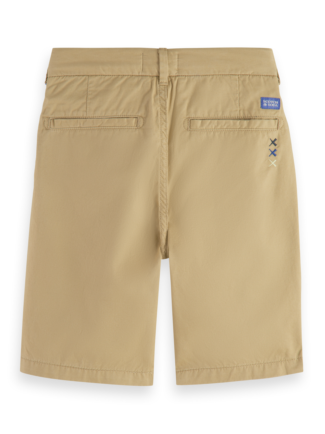 Boys LONGER-LENGTH COTTON CHINO SHORTS