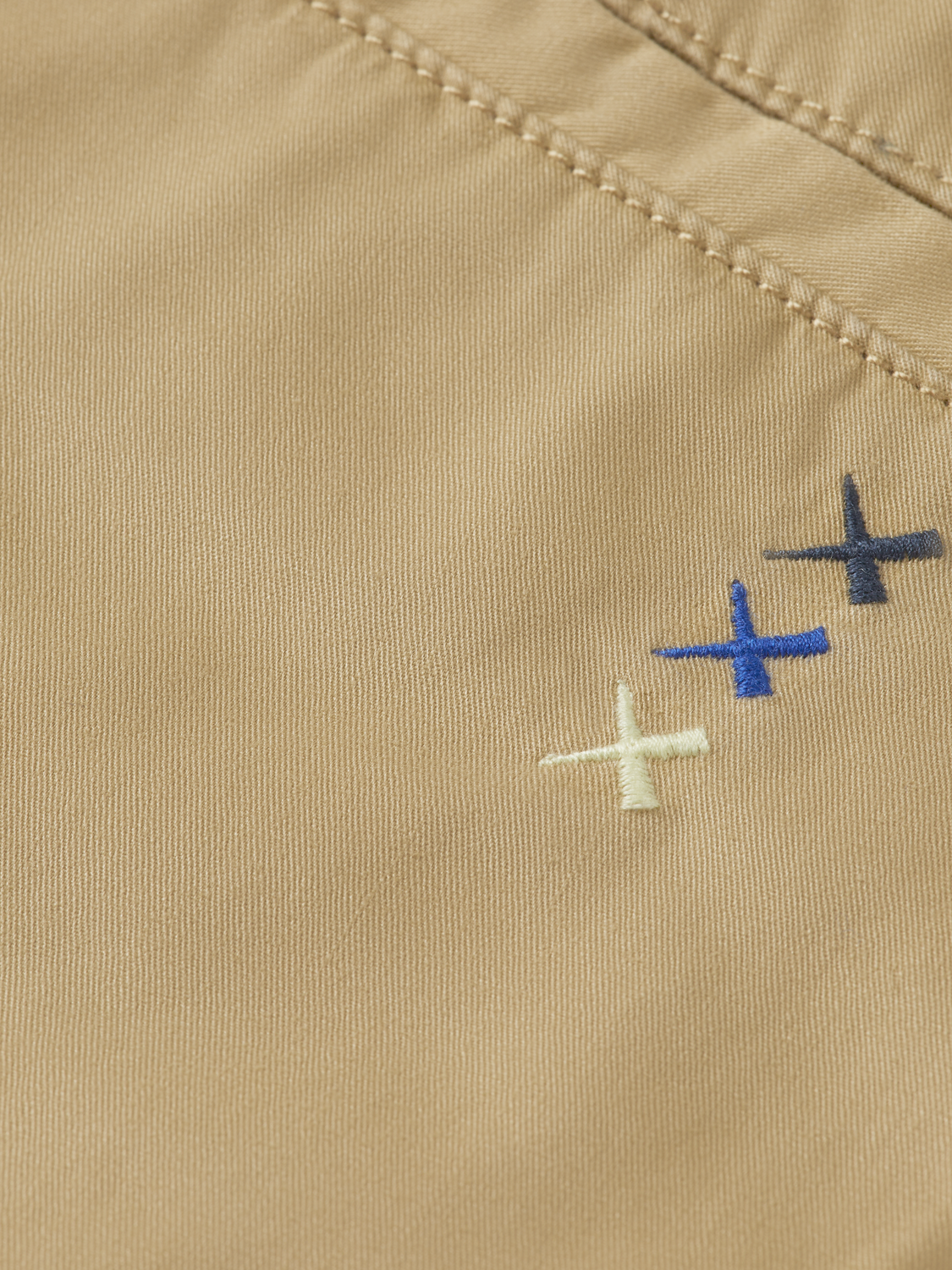 Boys LONGER-LENGTH COTTON CHINO SHORTS