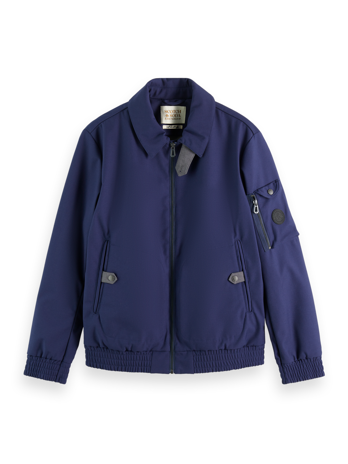 BONDED COACH JACKET WITH COLOURED BACKER