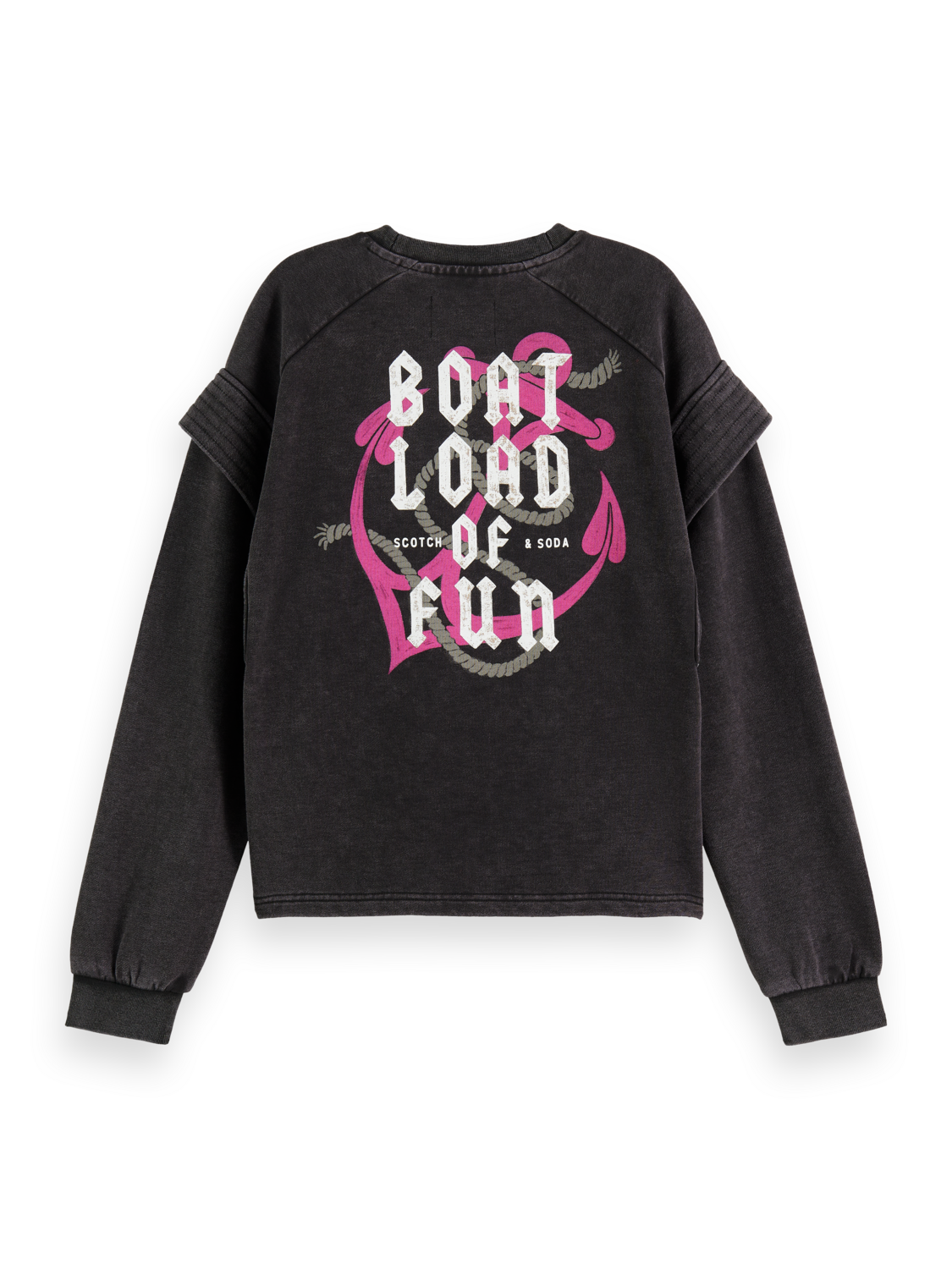 SHOULDER DETAIL SWEATSHIRT