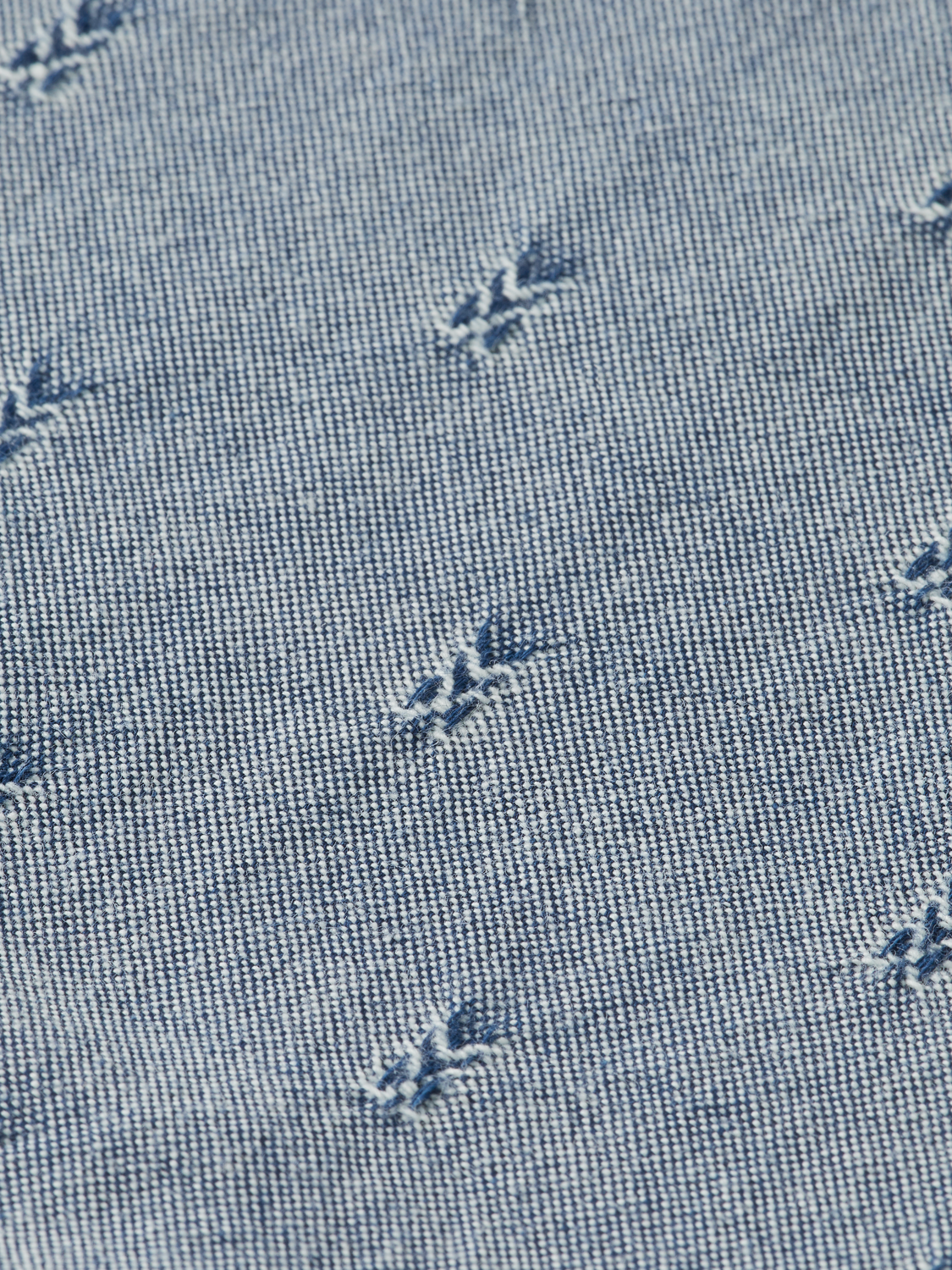 SMART INDIGO SHIRT WITH SLEEVE ADJUSTER