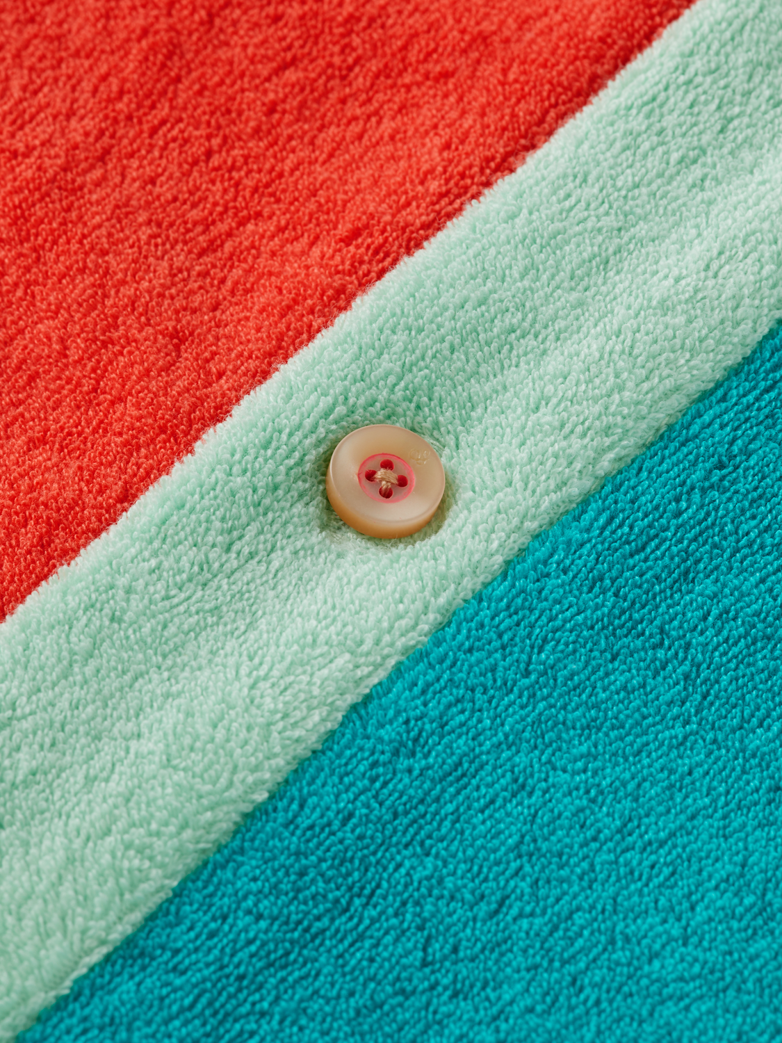 COLOUR-BLOCK TOWELLING SHORT-SLEEVED SHIRT