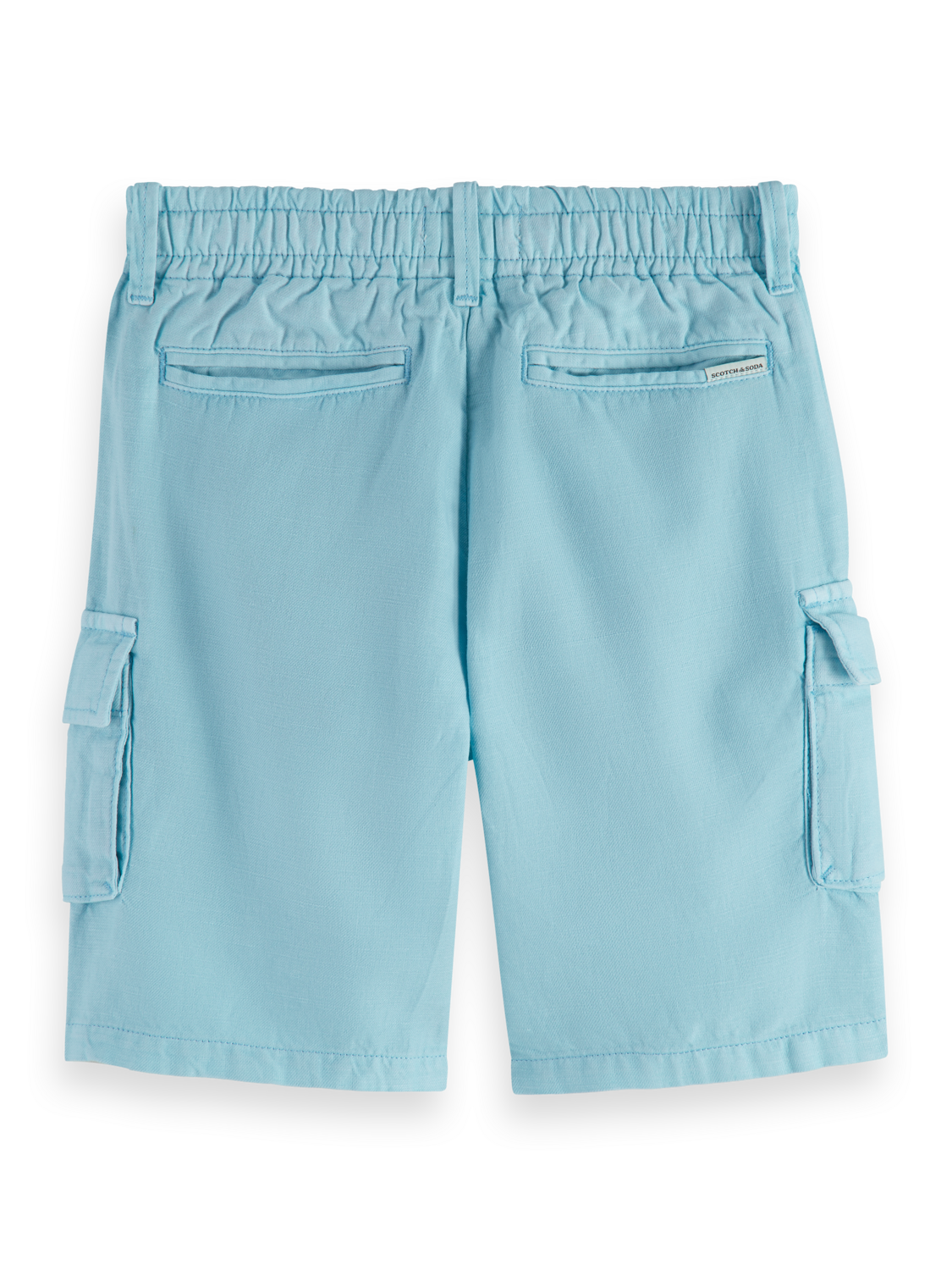 LONGER-LENGTH - GARMENT-DYED COTTON LINEN CARGO SHORTS