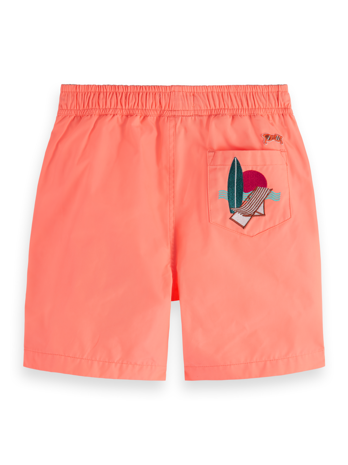 Boys SHORT-LENGTH - PLACED EMBROIDERY SWIMSHORTS