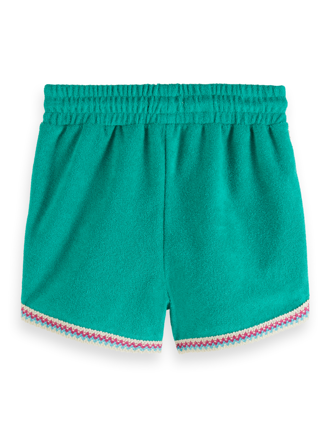 CONTRAST HEM TOWELLING SHORTS