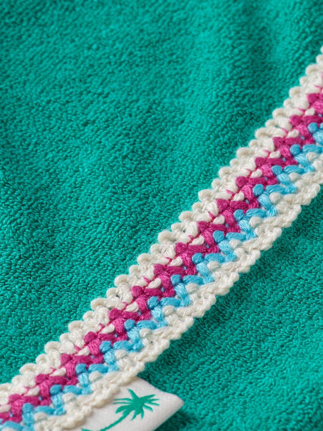 CONTRAST HEM TOWELLING SHORTS