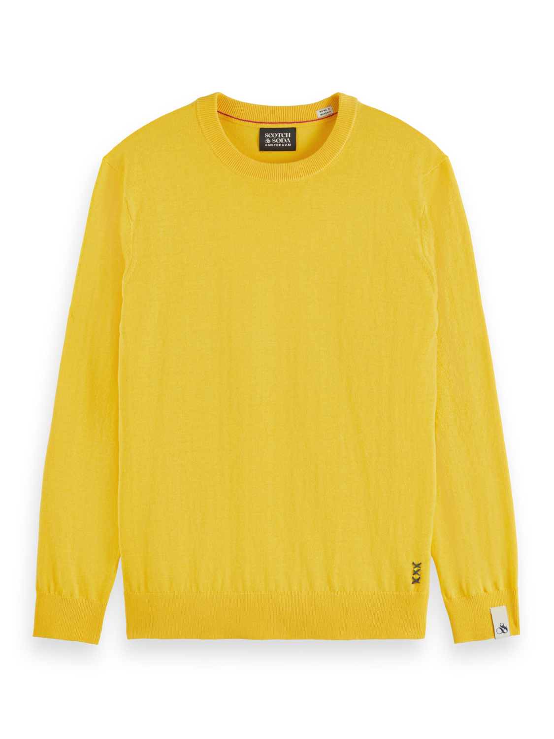 LINEN BLEND CREWNECK PULLOVER