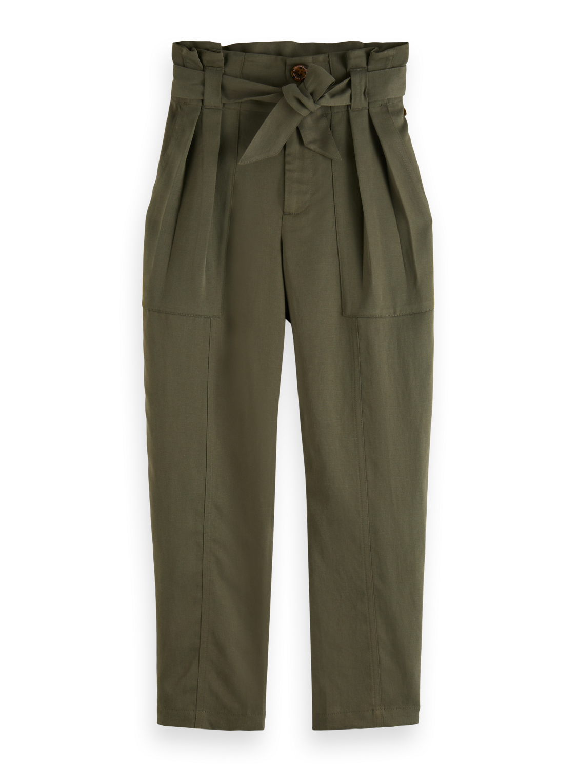 Girls HIGH-RISE PAPER BAG PANTS