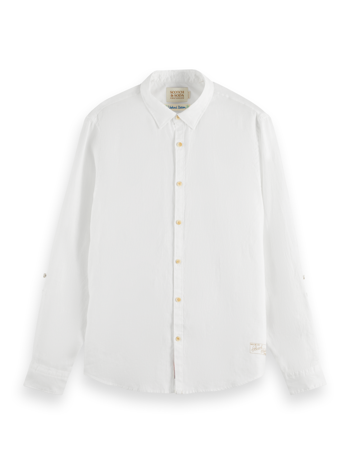 Leinenhemd mit Roll-Up