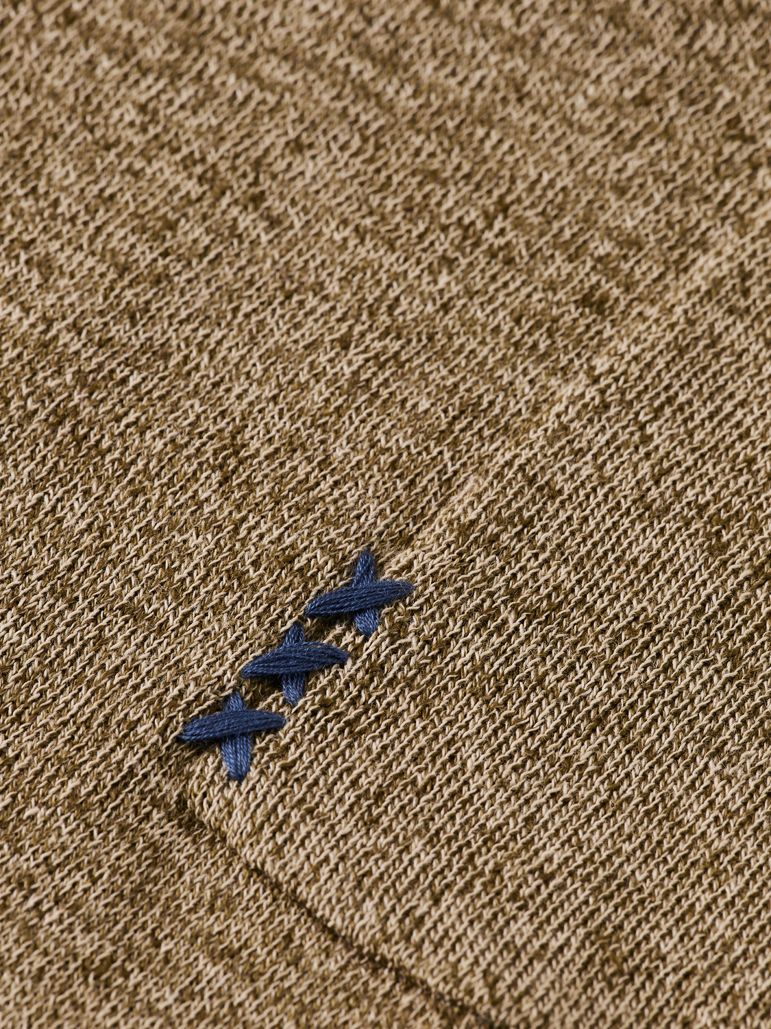 LINEN COTTON BLEND CREW NECK