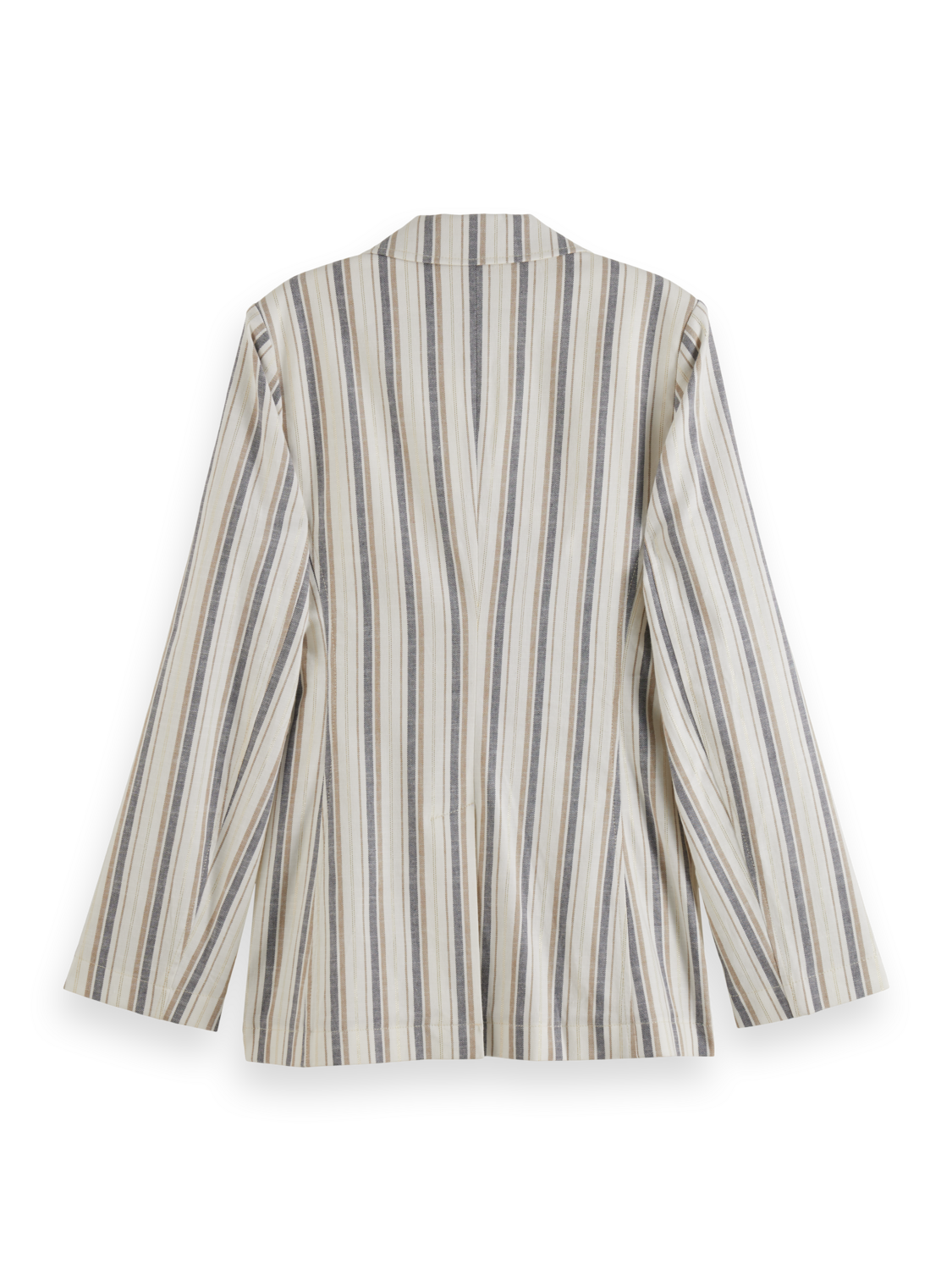 LUREX LINEN BLEND STRIPE BLAZER