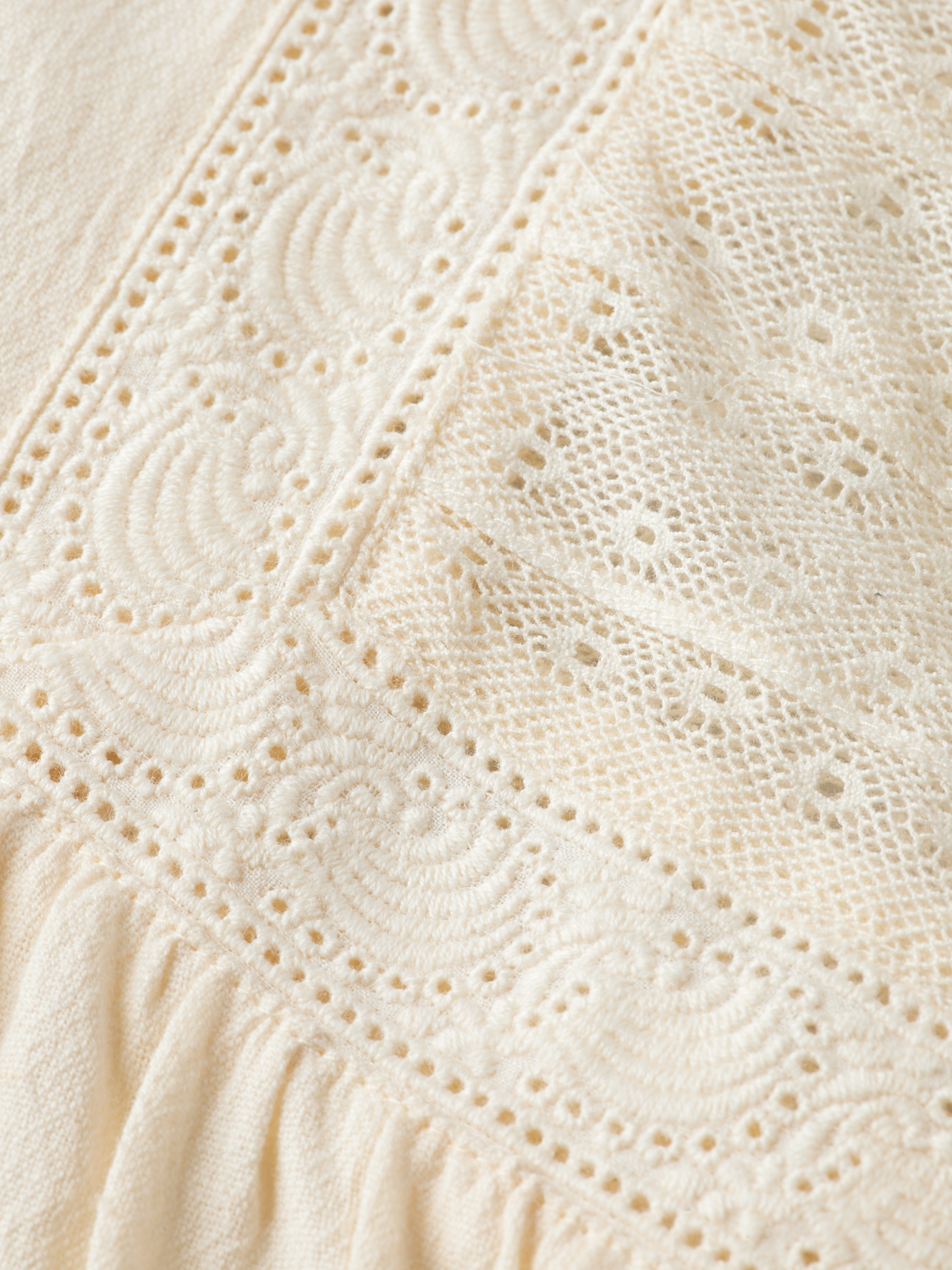 SHORT DRESS WITH EYELET DETAIL